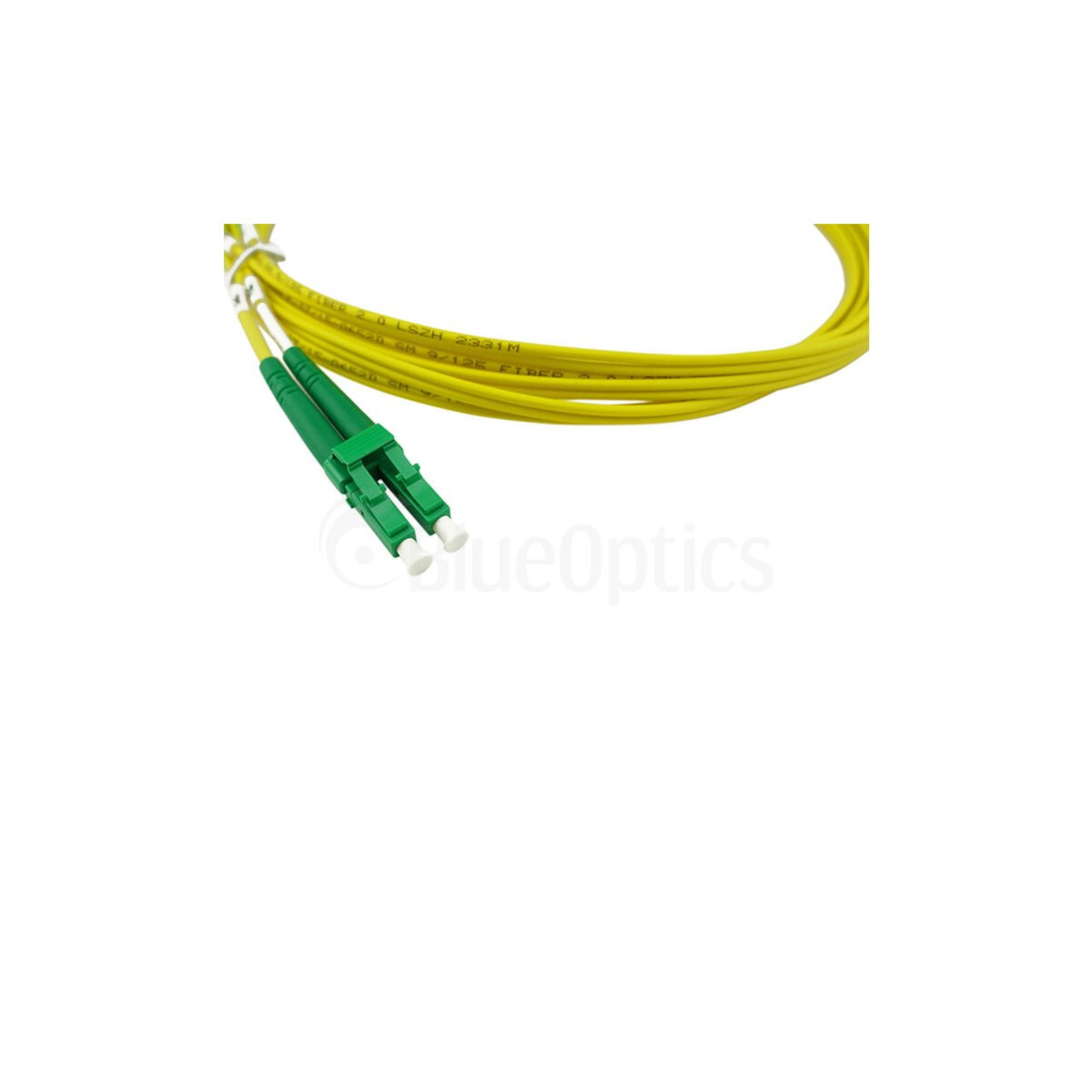 BlueOptics Duplex Fibre Optic Patch Cable LC-APC/SC-APC Singlemode 0.5 Metre
