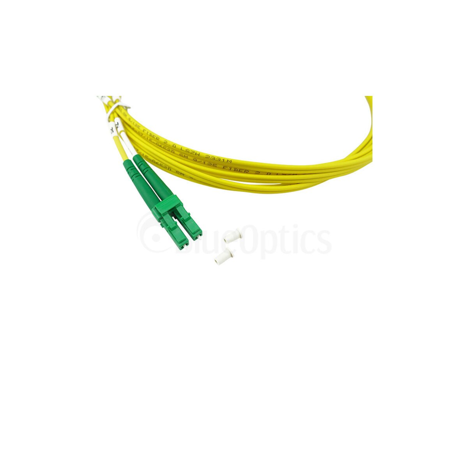 BlueOptics Duplex Fibre Optic Patch Cable LC-APC/SC-APC Singlemode 2 Metres