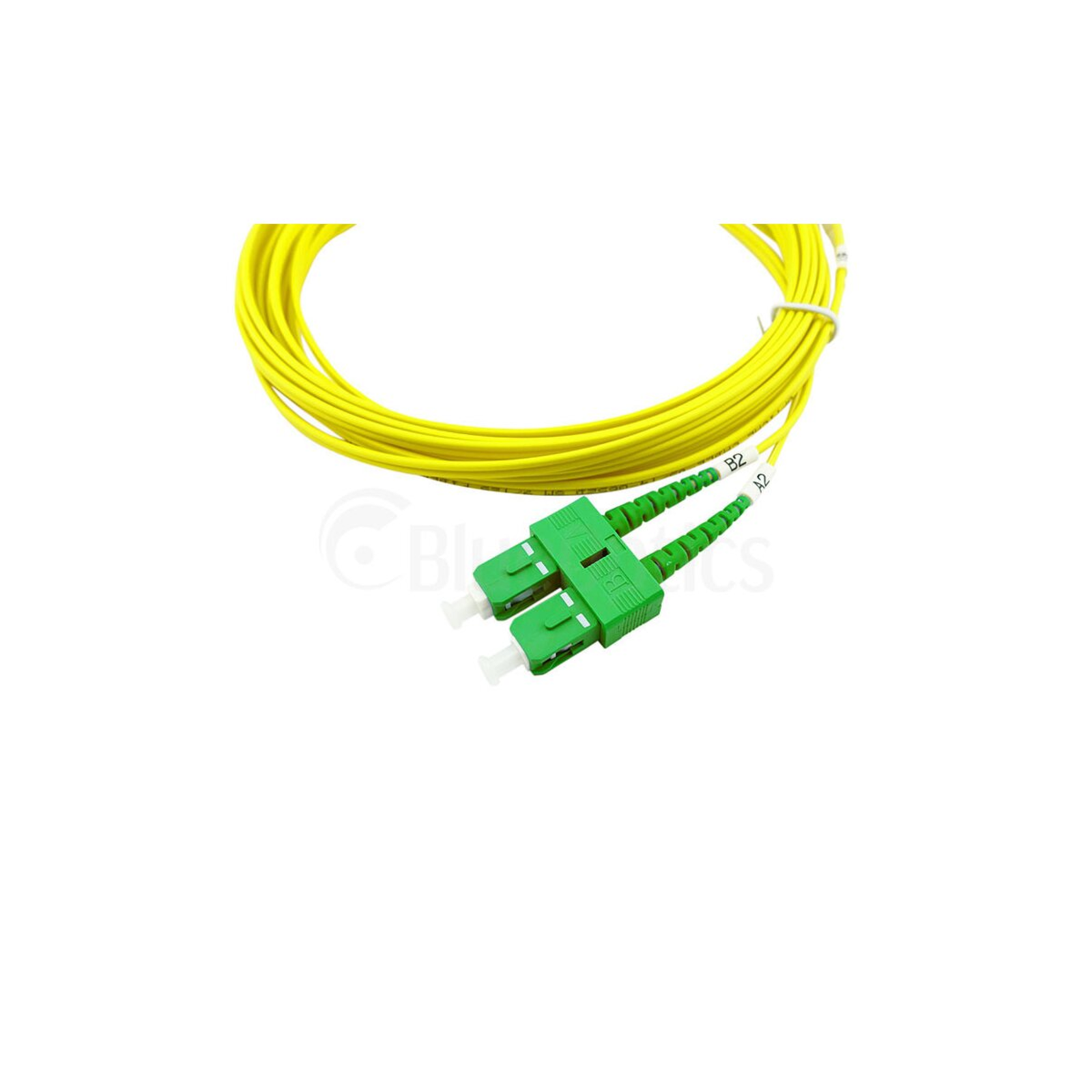 BlueOptics Duplex Fibre Optic Patch Cable LC/UPC-SC/APC Singlemode 3 Metres
