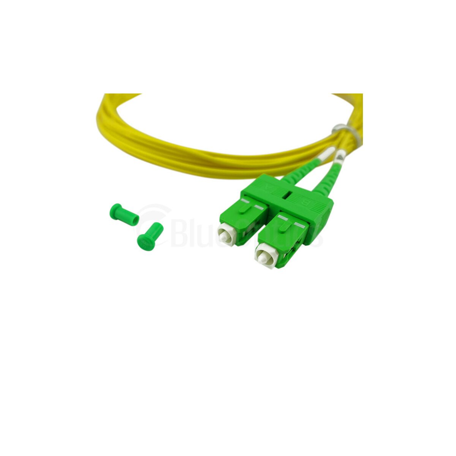 BlueOptics Duplex Fibre Optic Patch Cable LC-APC/SC-APC Singlemode 5 Metres