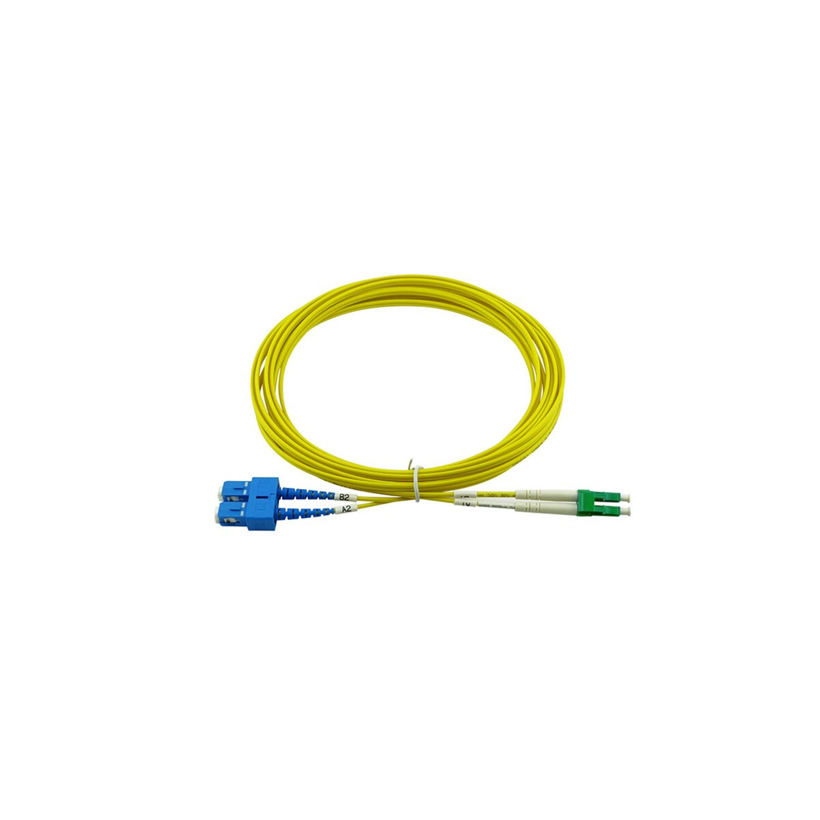 BlueOptics Duplex Fibre Optic Patch Cable LC/APC-SC/UPC Singlemode 5 Metres