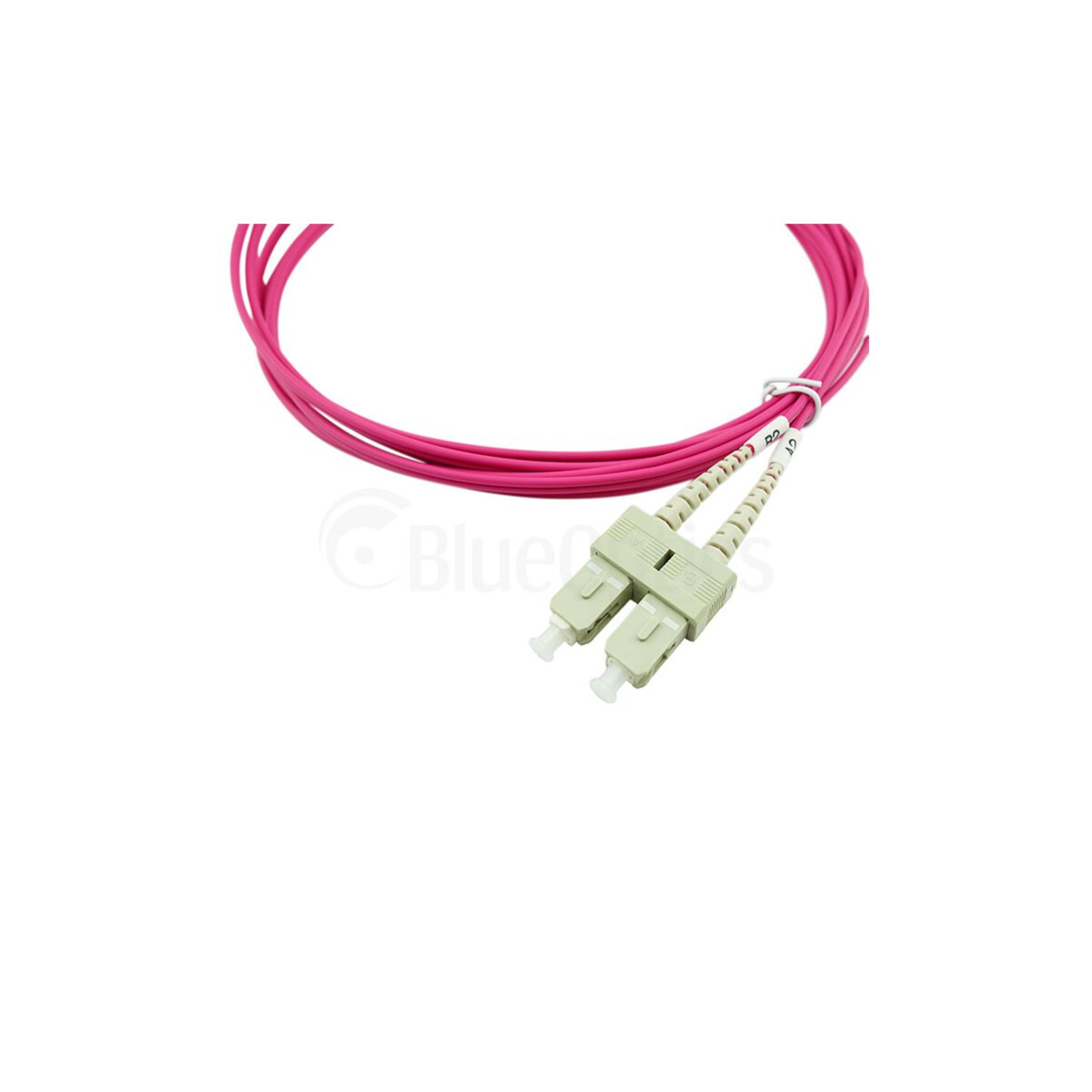 BlueOptics Duplex Fiber Optic Patch Cable LC-SC Multimode OM4 15 Meters