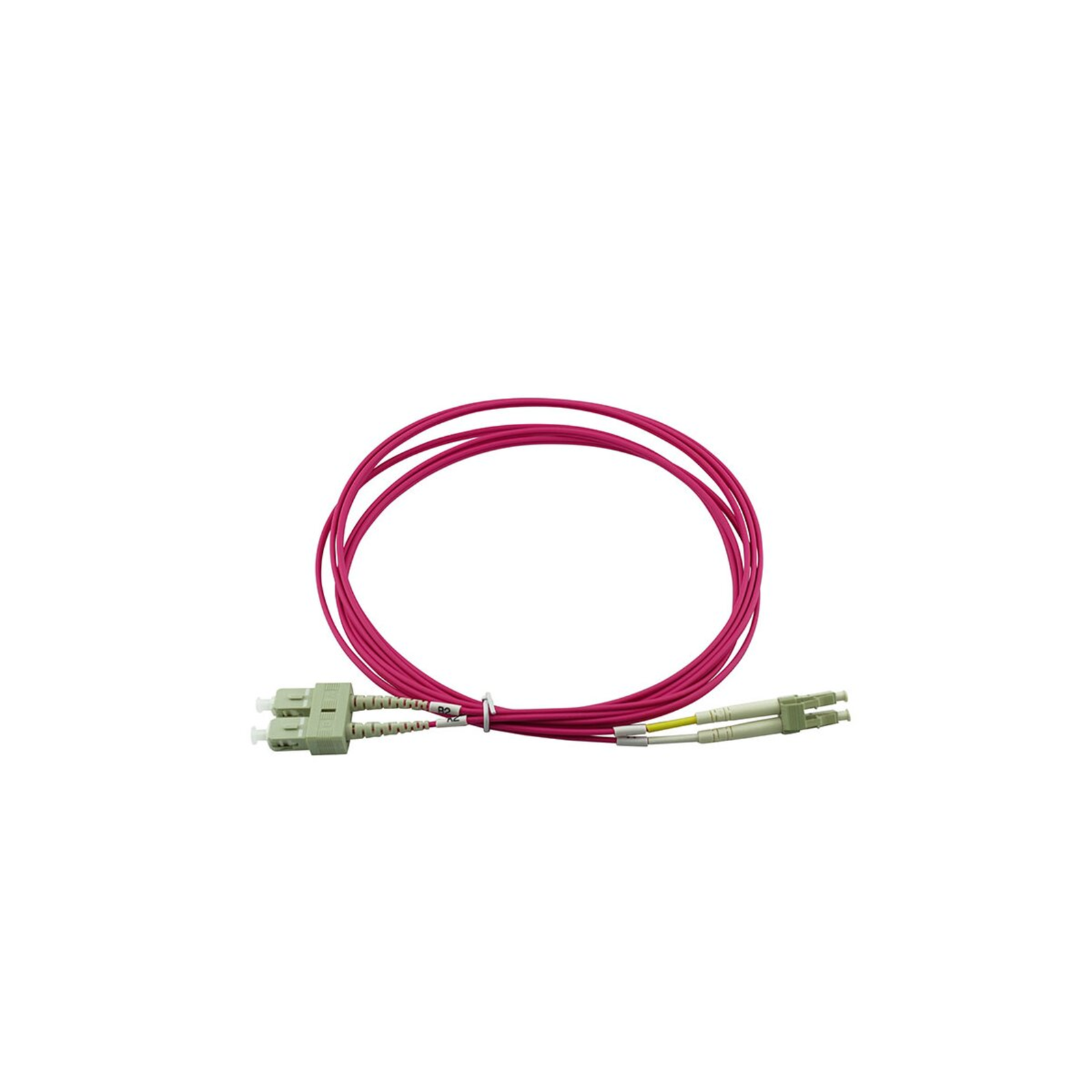 BlueOptics Duplex Fiber Optic Patch Cable LC-SC Multimode OM4 7.5 Meters