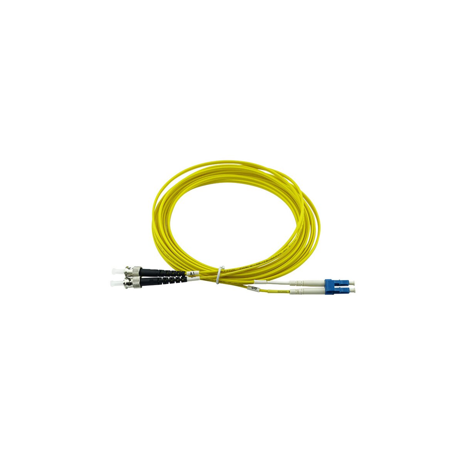 BlueOptics Duplex Fibre Optic Patch Cable LC-UPC/ST-PC Singlemode 5 Metres