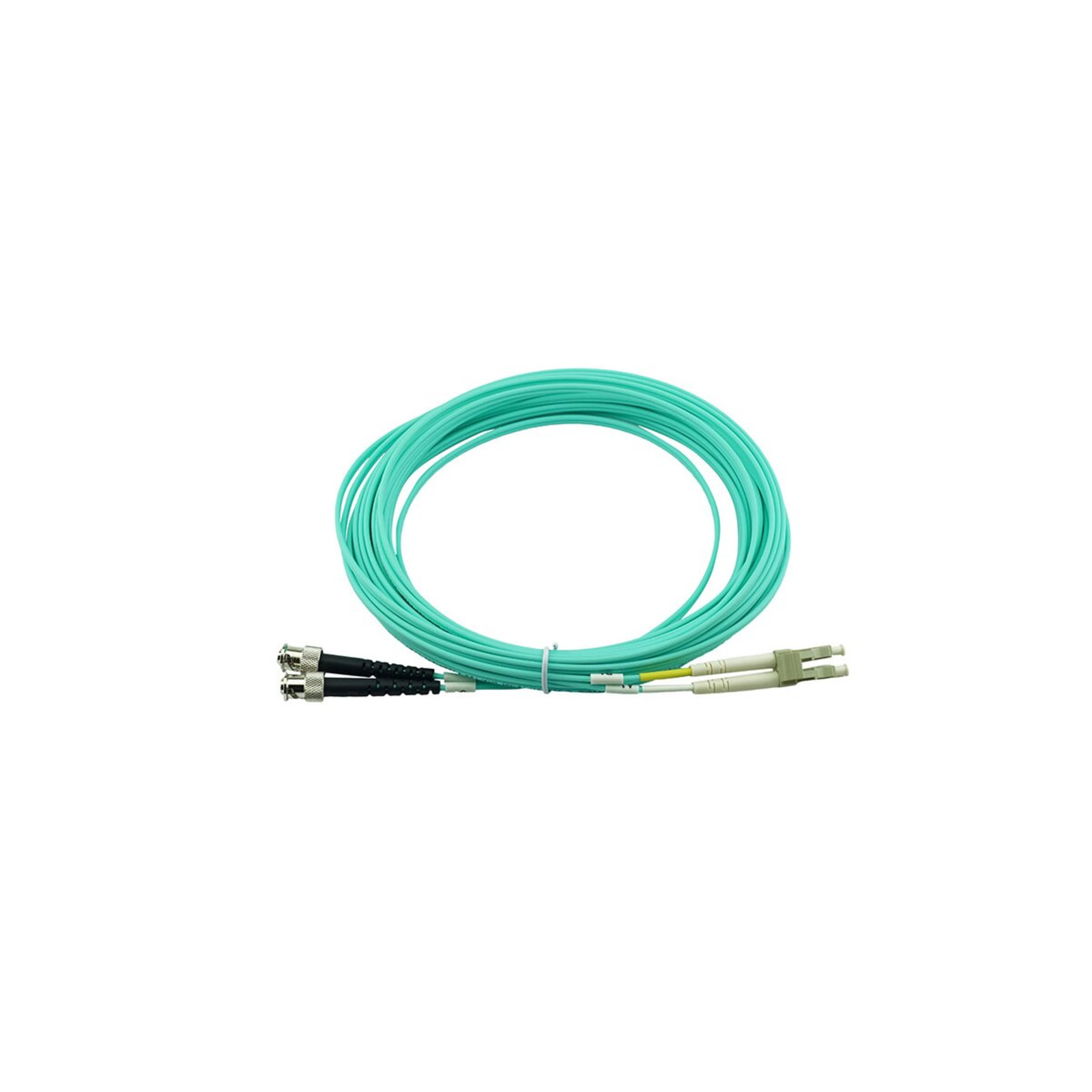 BlueOptics Duplex Fibre Optic Patch Cable LC-ST Multimode OM3 7.5 Metres