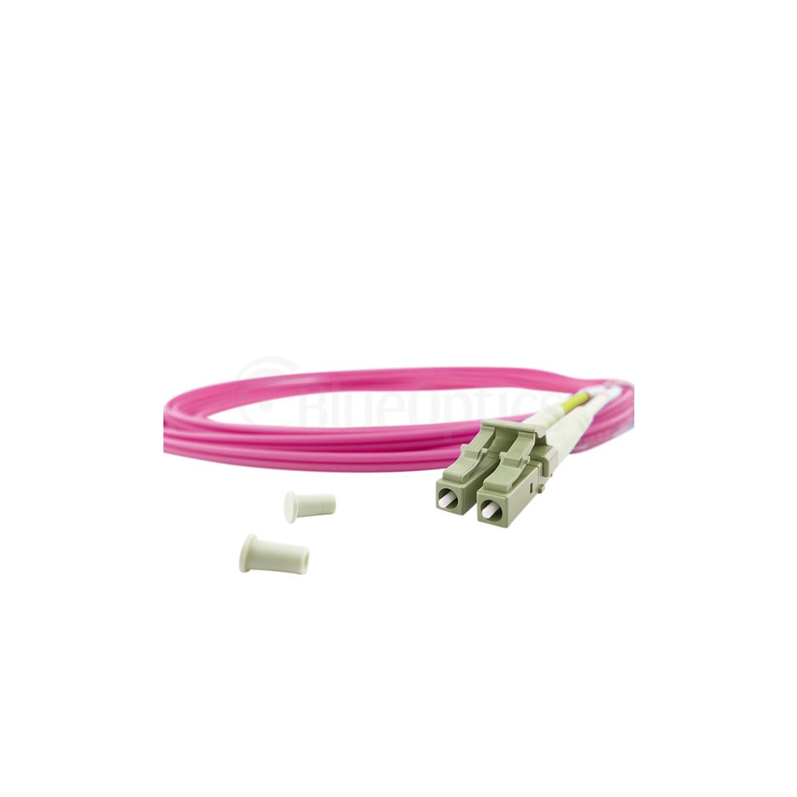 BlueOptics Duplex Fibre Optic Patch Cable LC-ST Multimode OM4 2 Metres