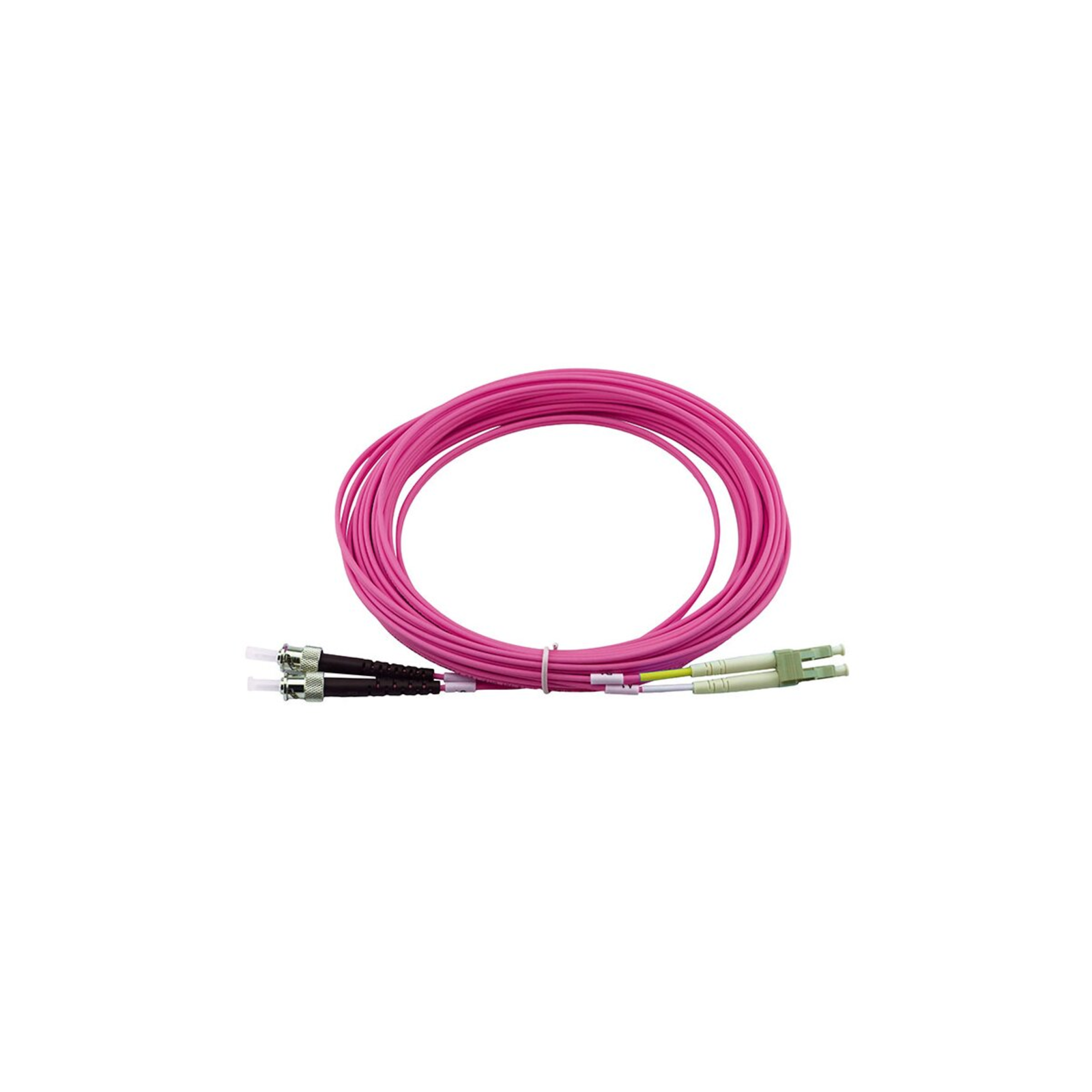 BlueOptics Duplex Fiber Optic Patch Cable LC-ST Multimode OM4 7.5 Meters