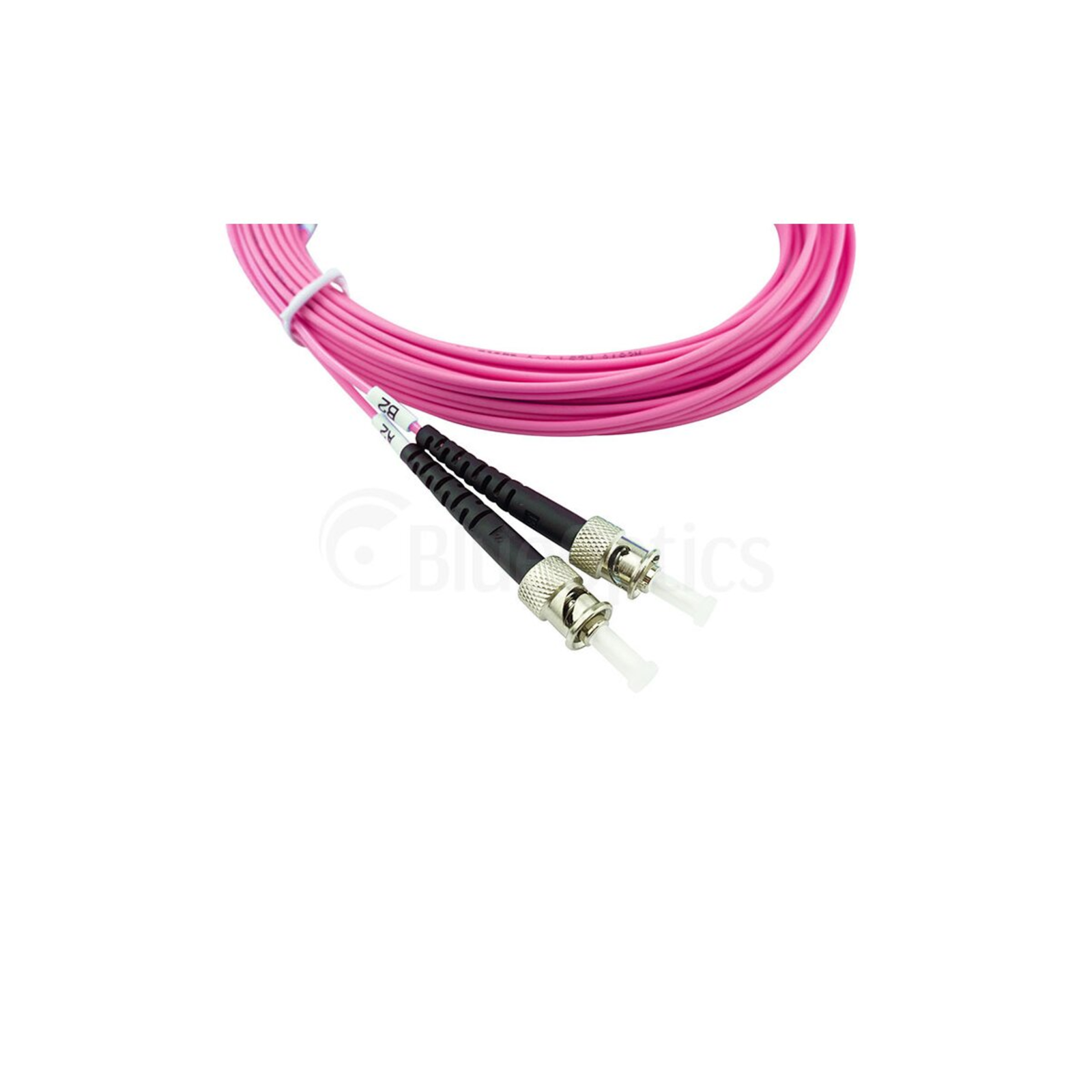 BlueOptics Duplex Fiber Optic Patch Cable LC-ST Multimode OM4 7.5 Meters