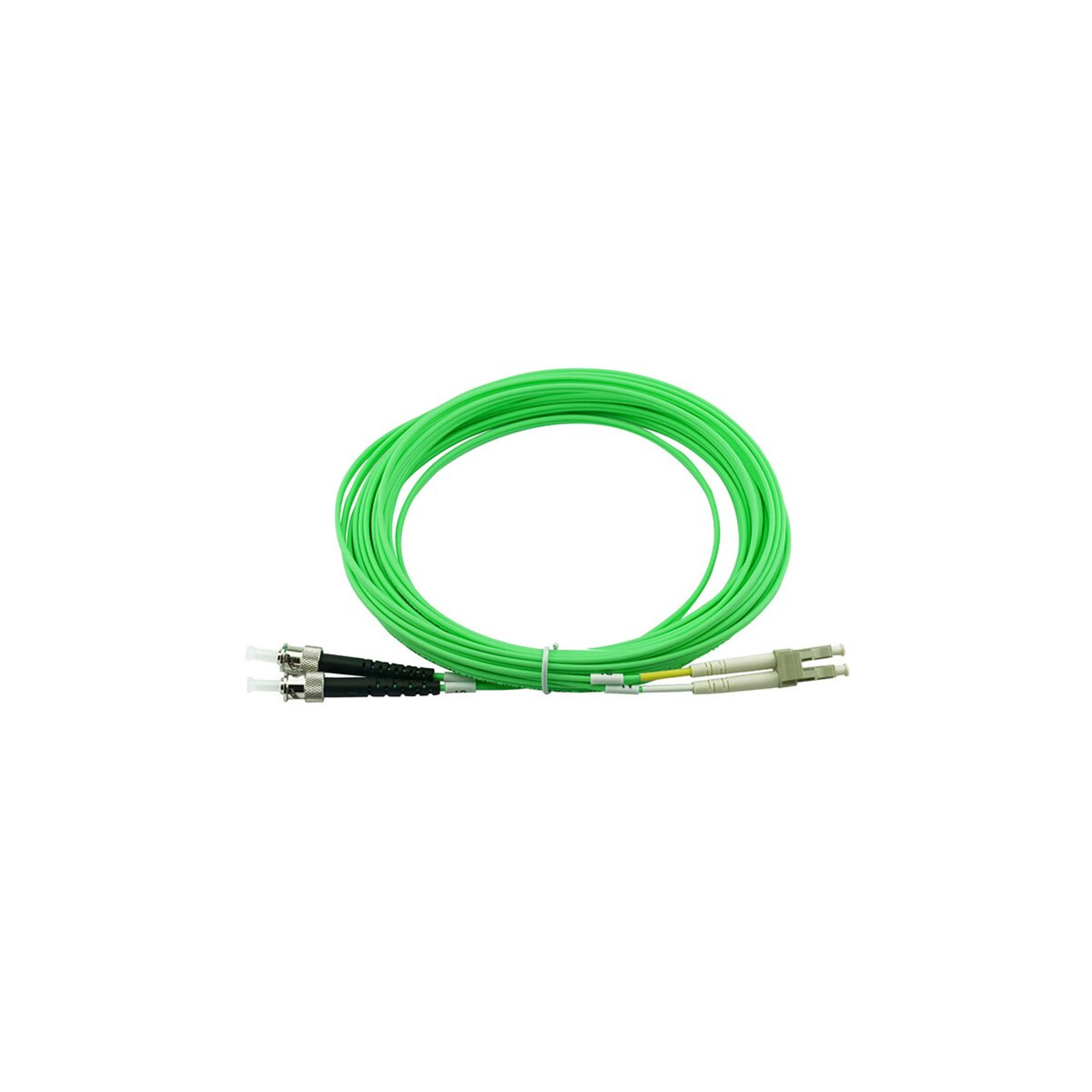 BlueOptics Duplex Fiber Optic Patch Cable LC-ST Multimode OM5 5 Meters