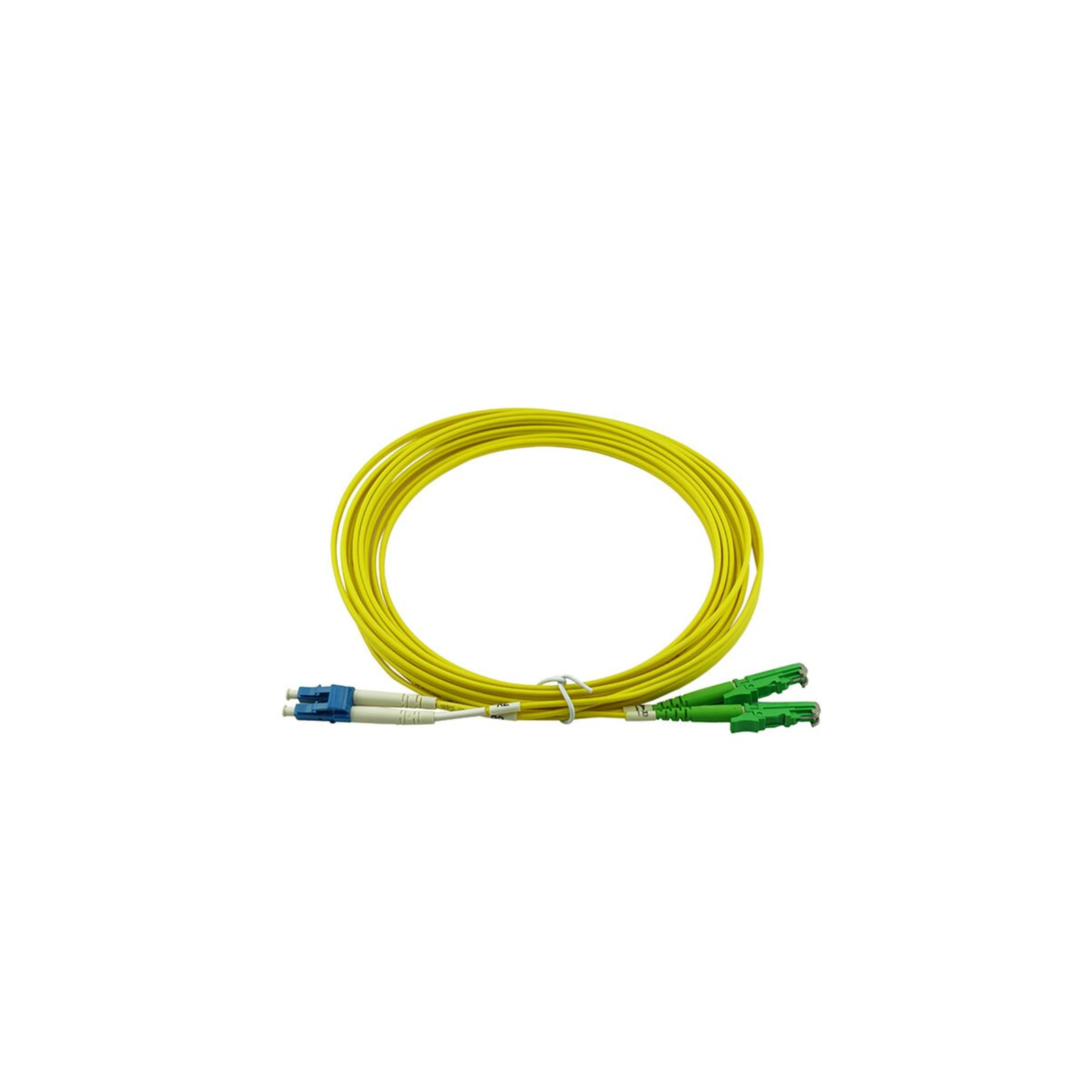 BlueOptics Duplex Fiber Optic Patch Cable LC-UPC/E2000-APC Singlemode 0.5 Meter