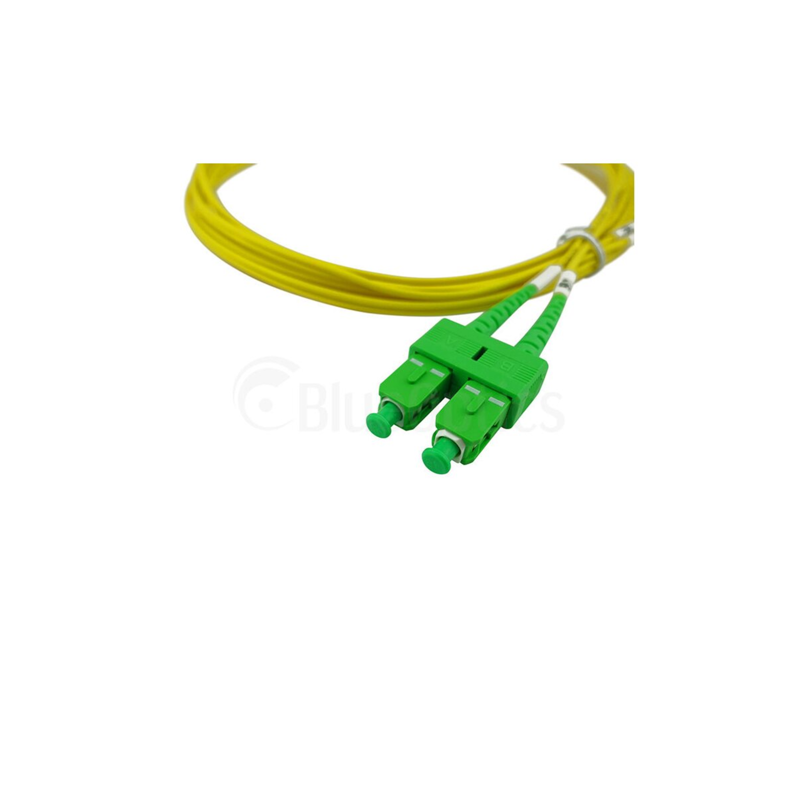 BlueOptics Duplex Fiber Optic Patch Cable SC-UPC/SC-APC Singlemode 15 Meters