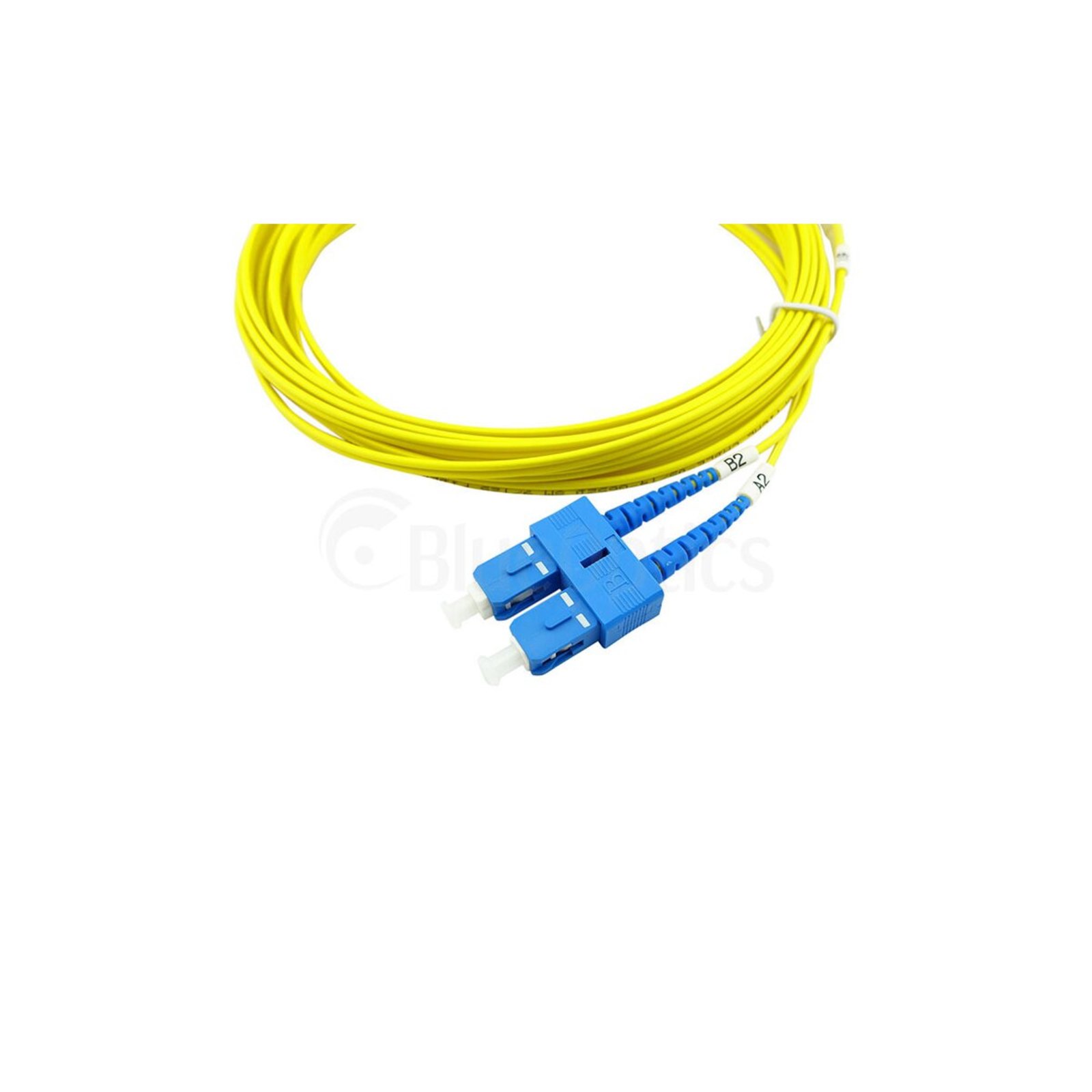 BlueOptics Duplex Fiber Optic Patch Cable SC-UPC/SC-APC Singlemode 15 Meters
