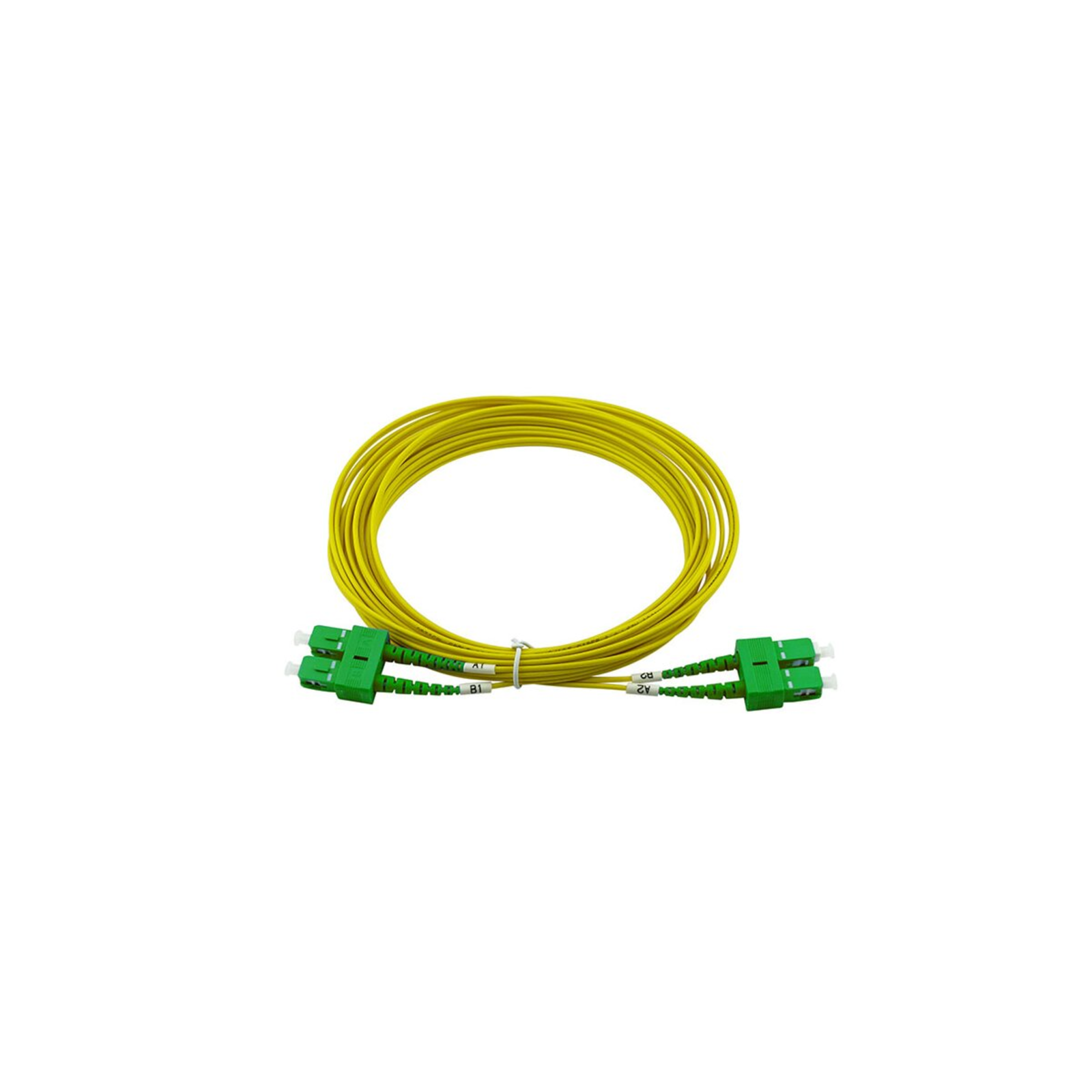 BlueOptics Duplex Fibre Optic Patch Cable SC-APC/SC-APC Singlemode 1 Metre