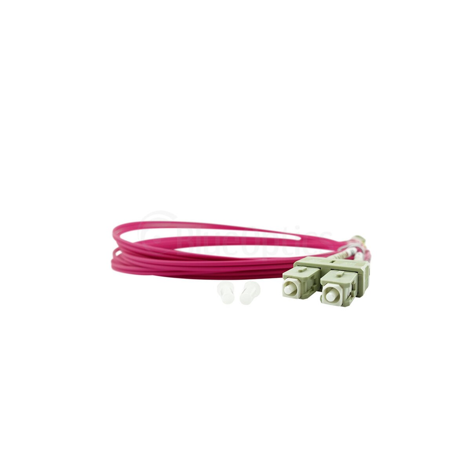 BlueOptics Duplex Fiber Optic Patch Cable SC-SC Multimode OM4 10 Meters