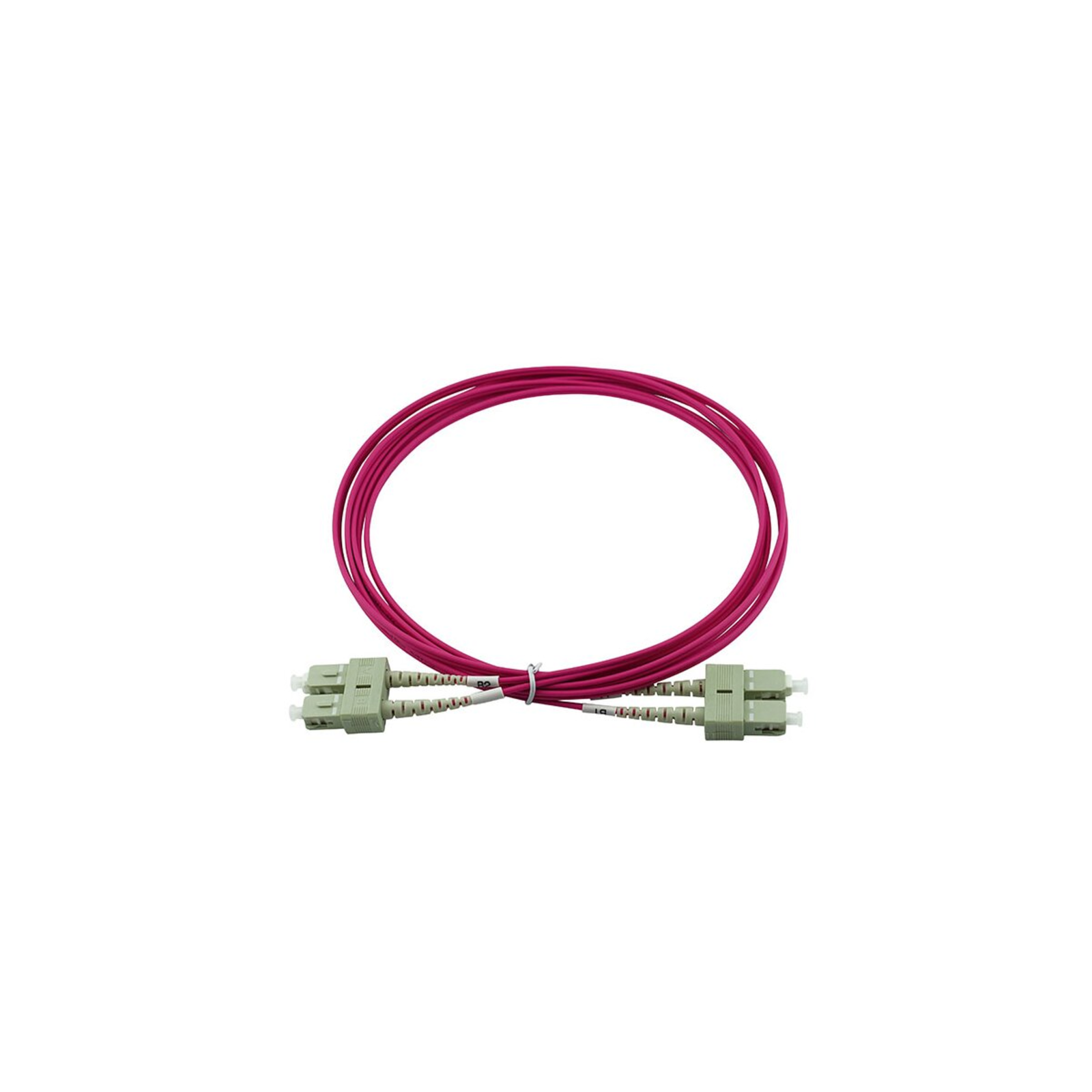 BlueOptics Fiber Optic Patch Cord SC SC MM OM4 magenta 7,5m