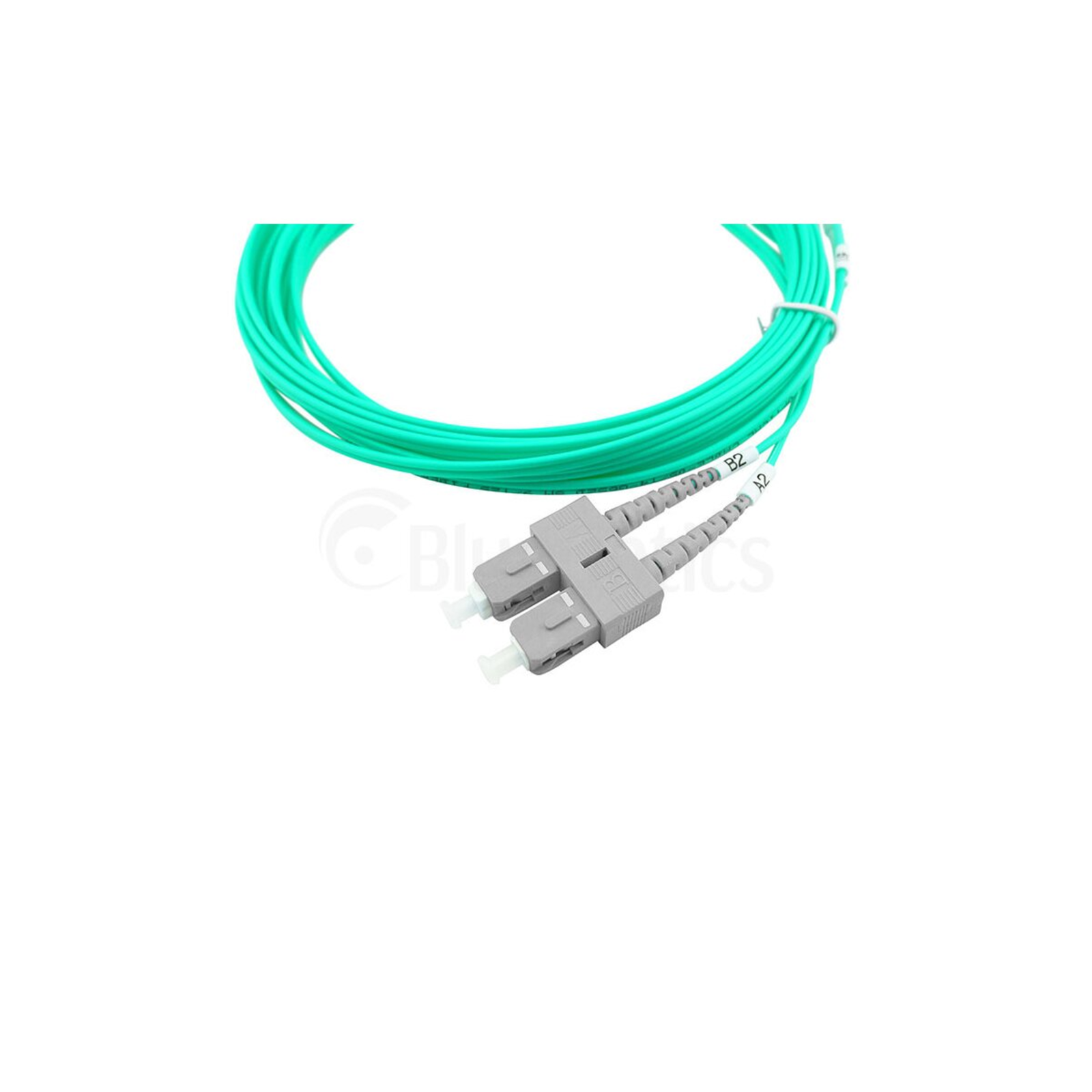 BlueOptics Duplex Fiber Optic Patch Cable SC-ST Multimode OM3 1m