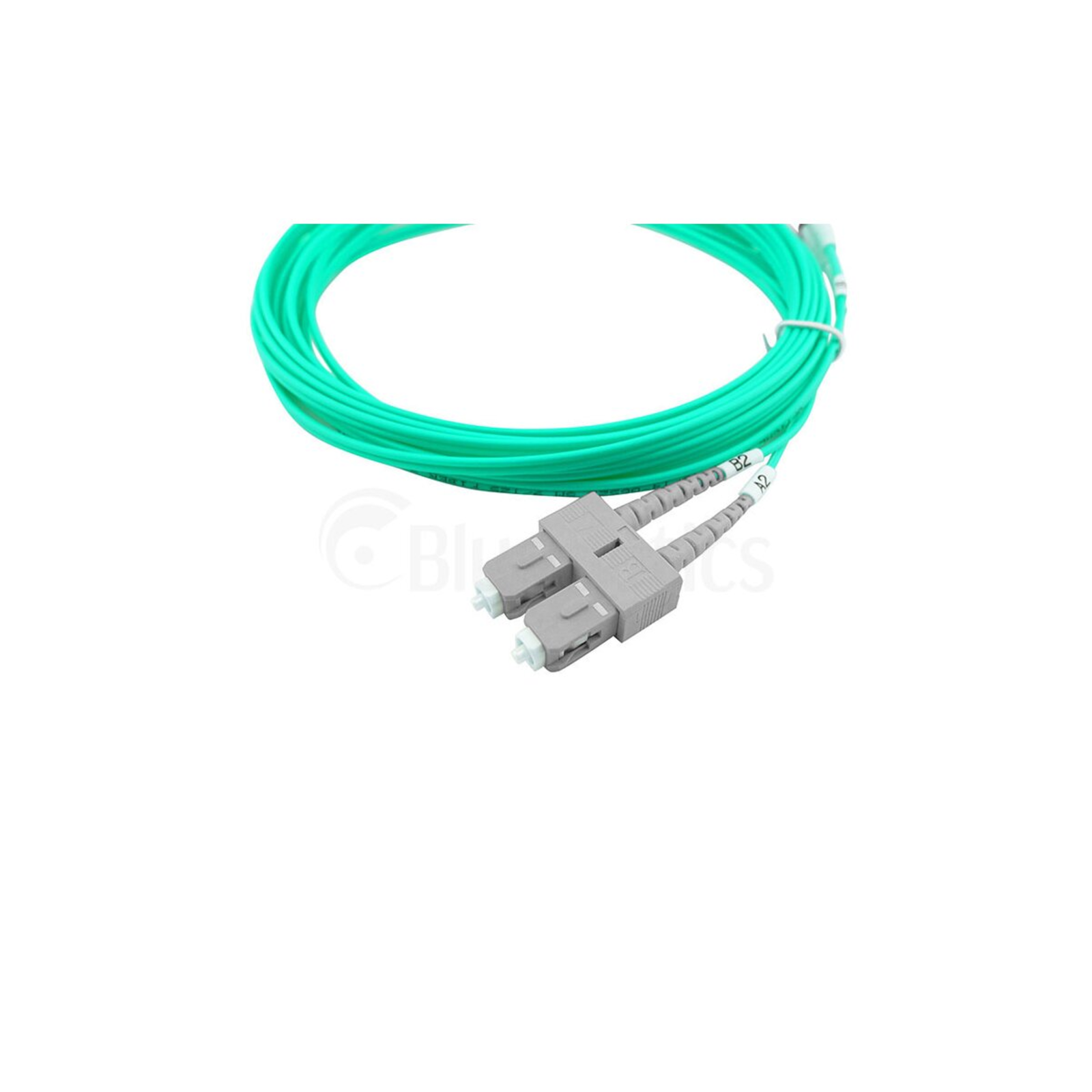 BlueOptics Duplex Fiber Optic Patch Cable SC-ST Multimode OM3 1m
