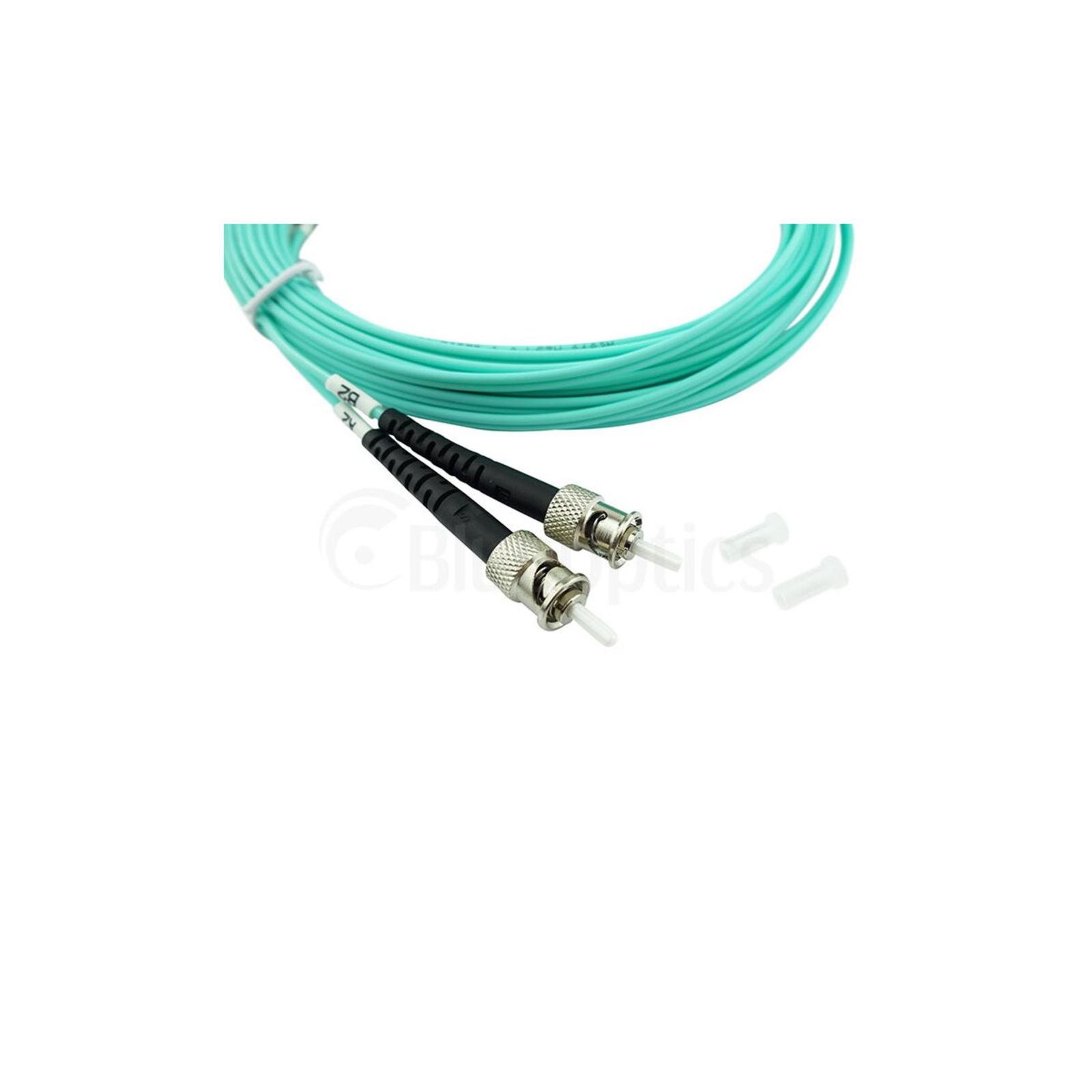 BlueOptics Duplex Fiber Optic Patch Cable ST-ST Multimode OM3 20 Meters