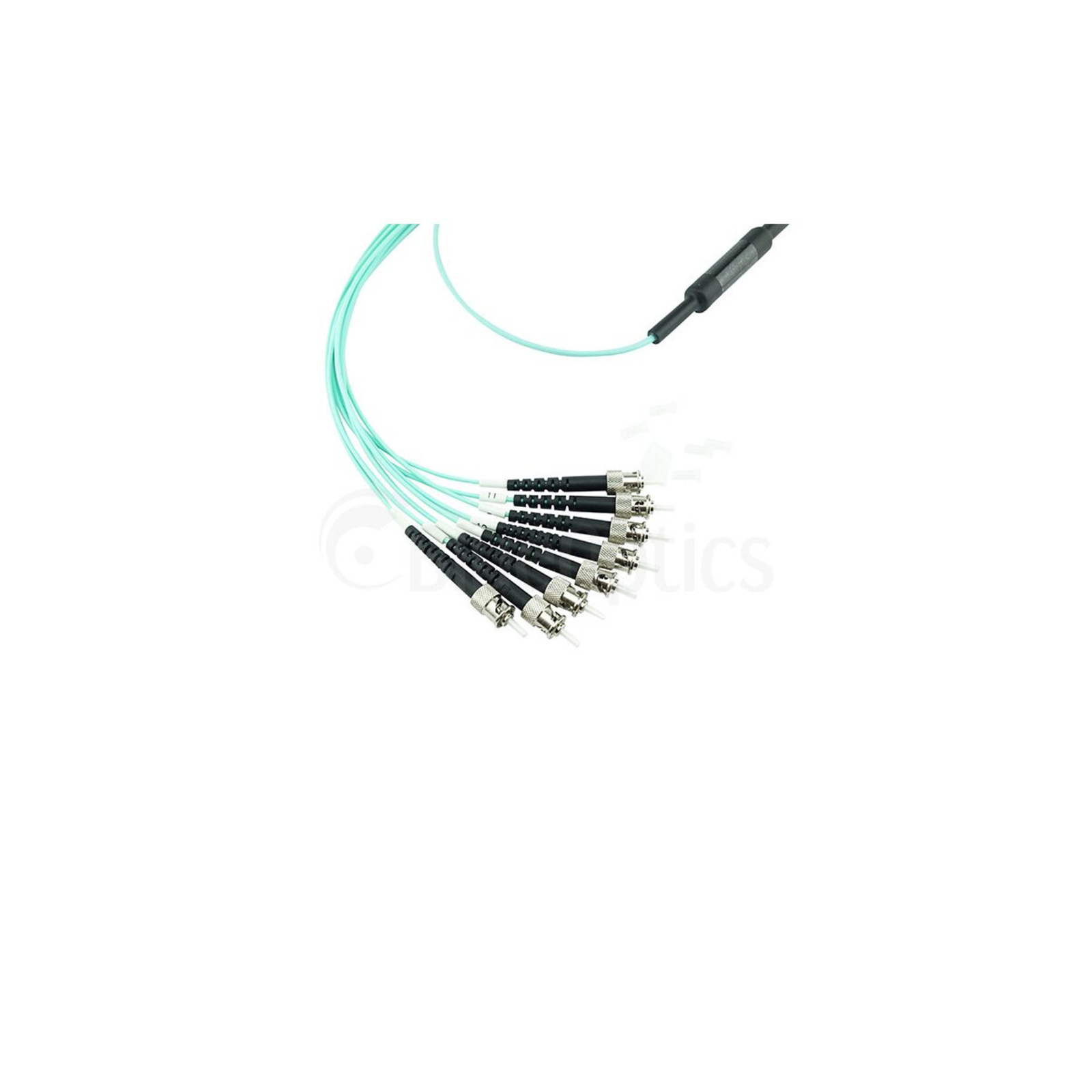 BlueOptics Fiber Optic MPO/4xST Breakout Cable OM3