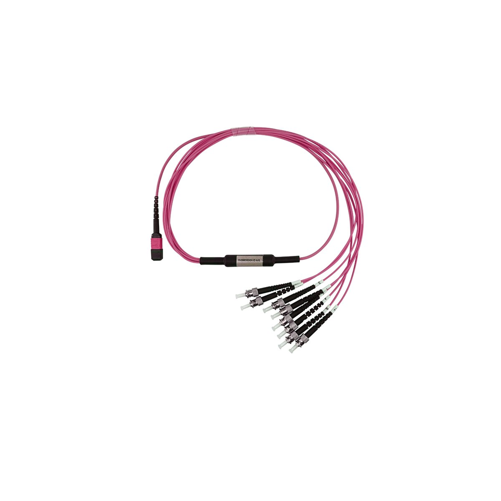 BlueOptics Fiber Optic MPO/4xST Breakout Cable OM4