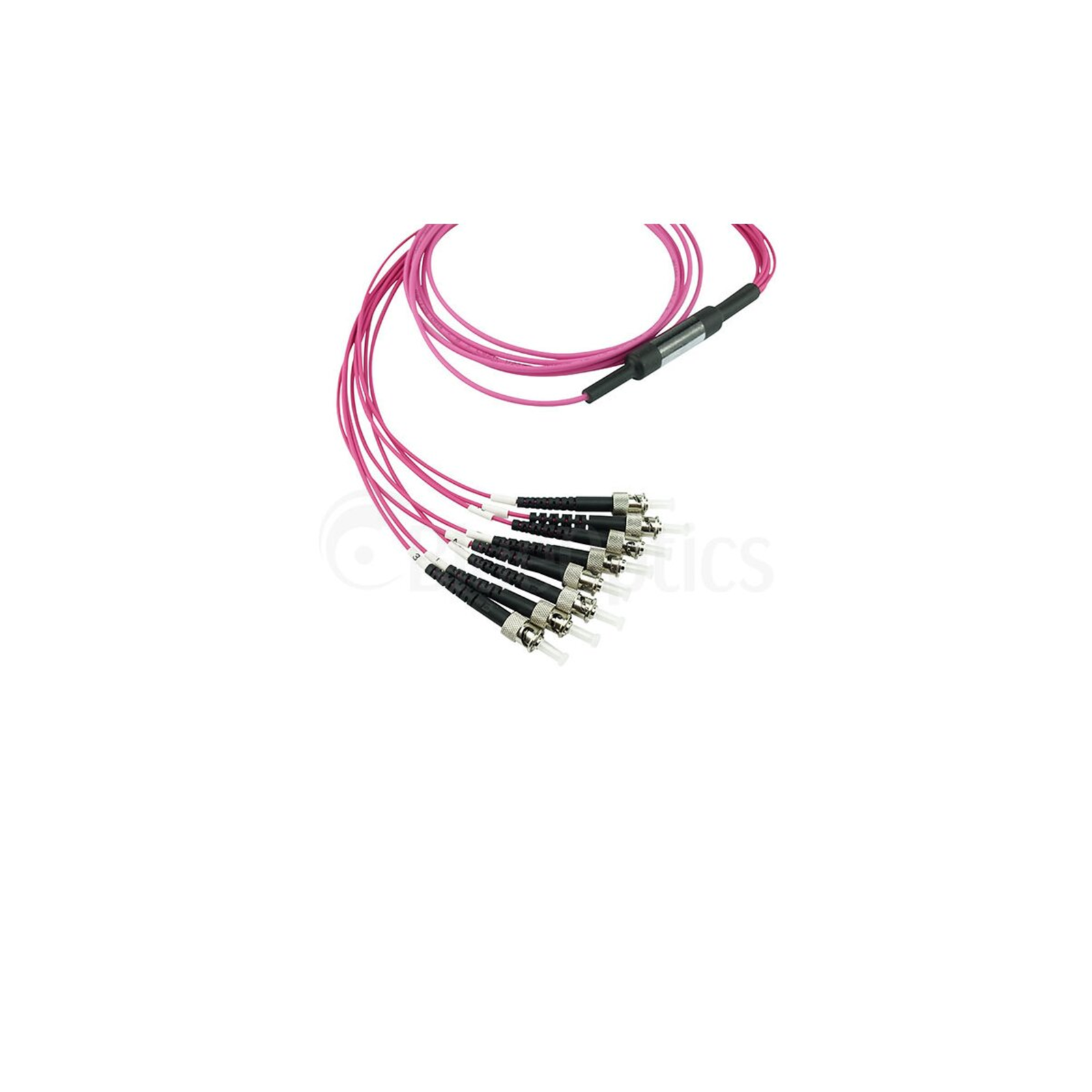 BlueOptics Fiber Optic MTP/4xST Breakout Cable OM4