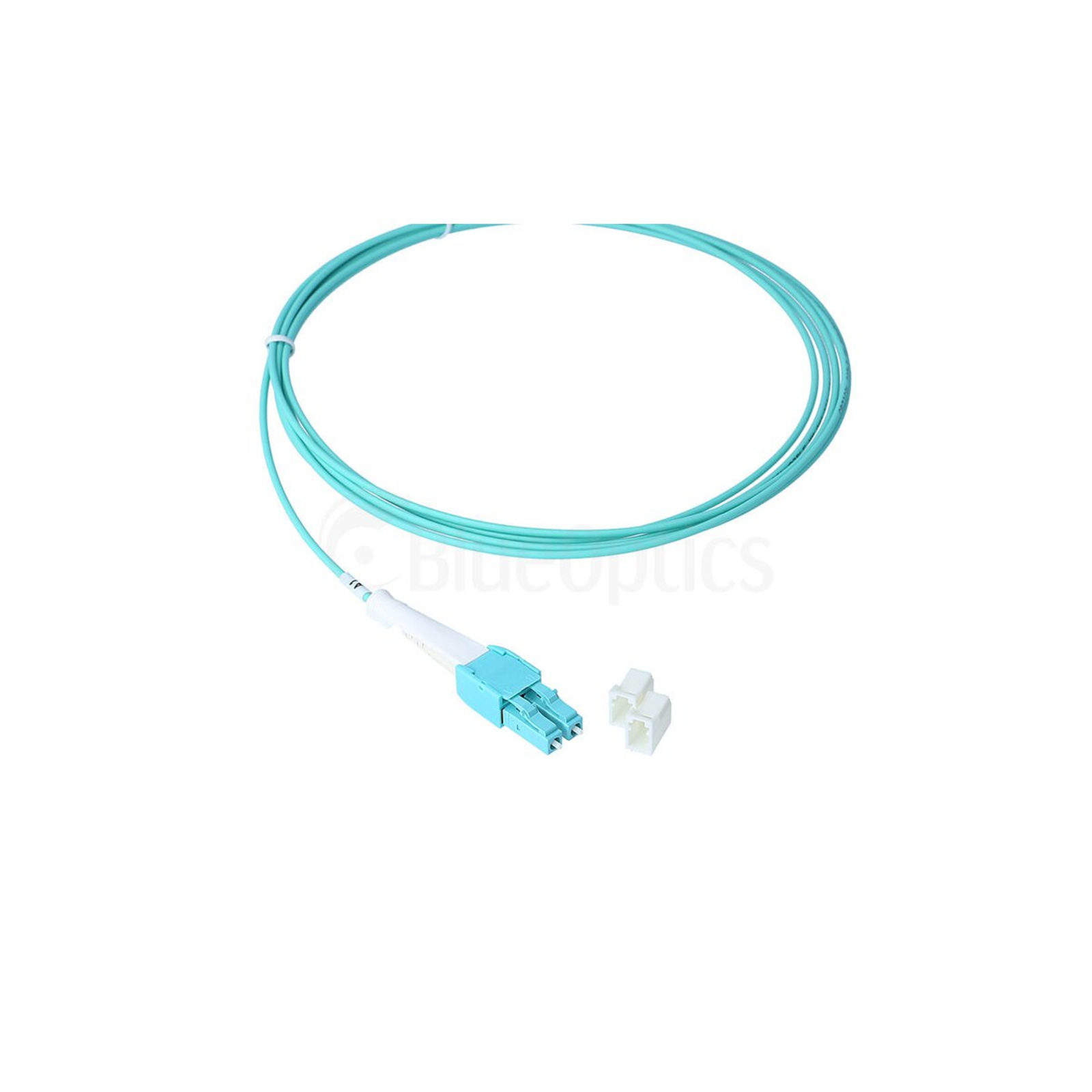 BlueOptics Duplex Fibre Optic Patch Cable LC Uniboot-LC Uniboot Multimode OM3 1 Metre