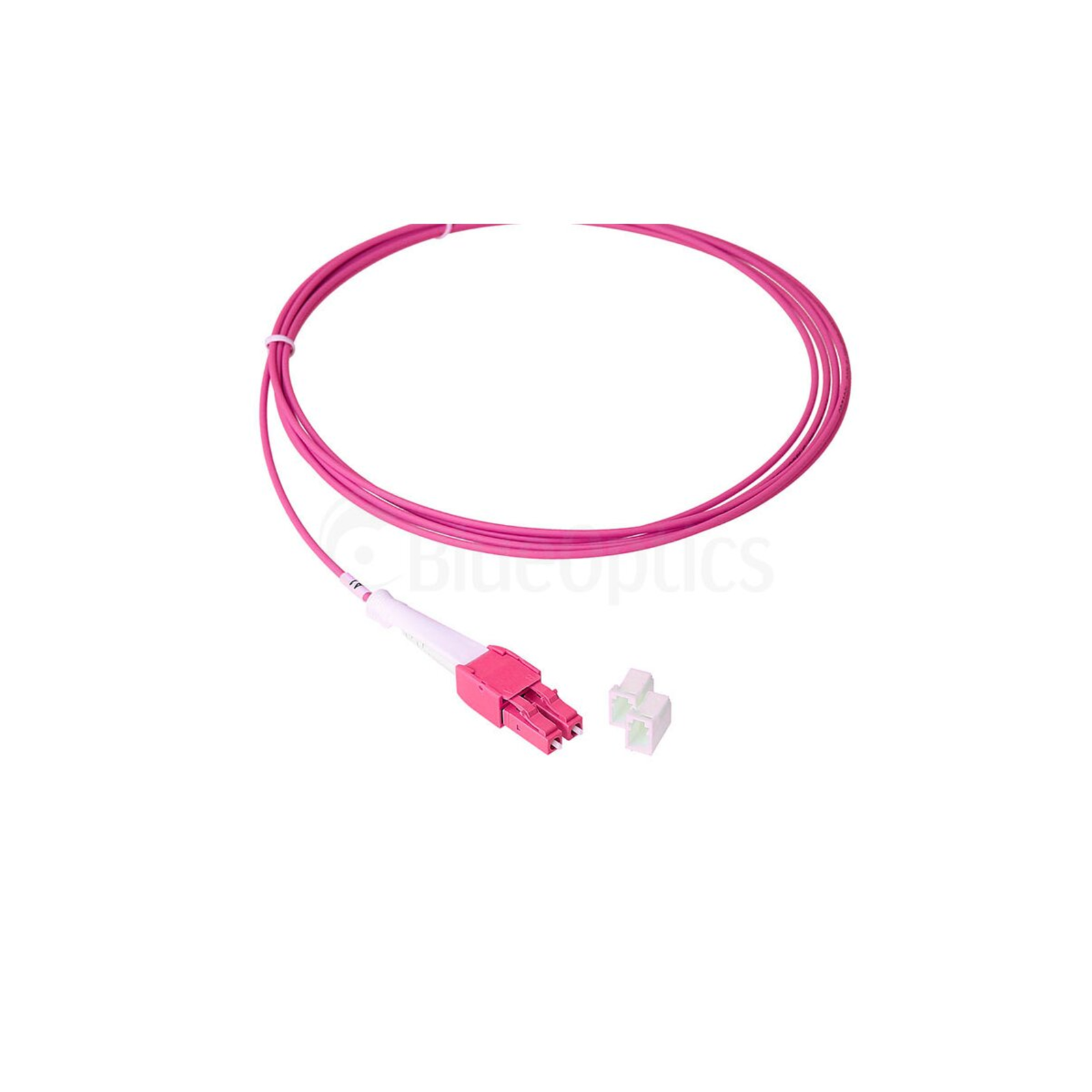 BlueOptics Duplex Fiber Optic Patch Cable LC Uniboot-LC Uniboot Multimode OM4 5 Meters