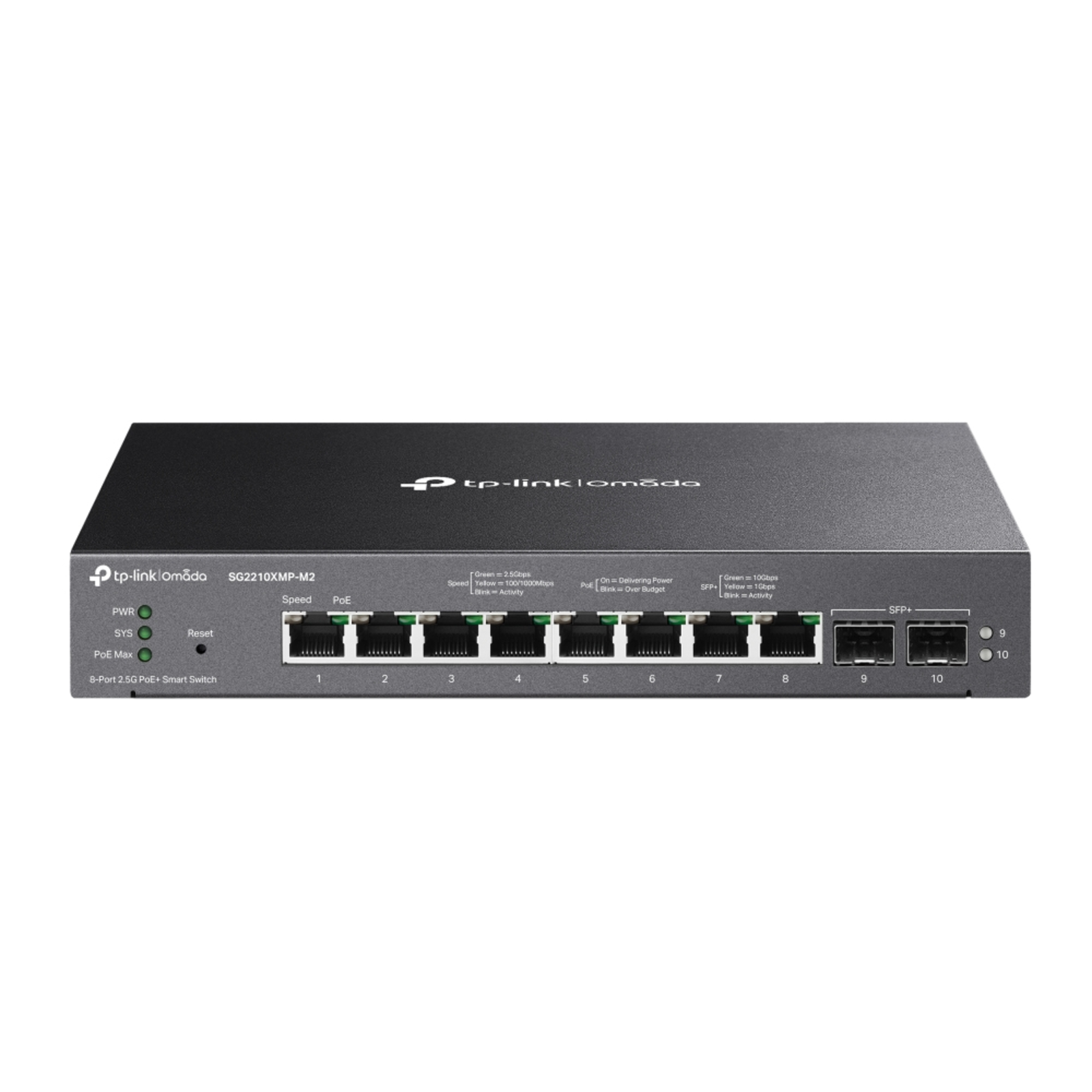 TP-Link Omada SG2210XMP-M2 V1.6 Switch L2+ Smart 8 X 100-1000-2.5G PoE+