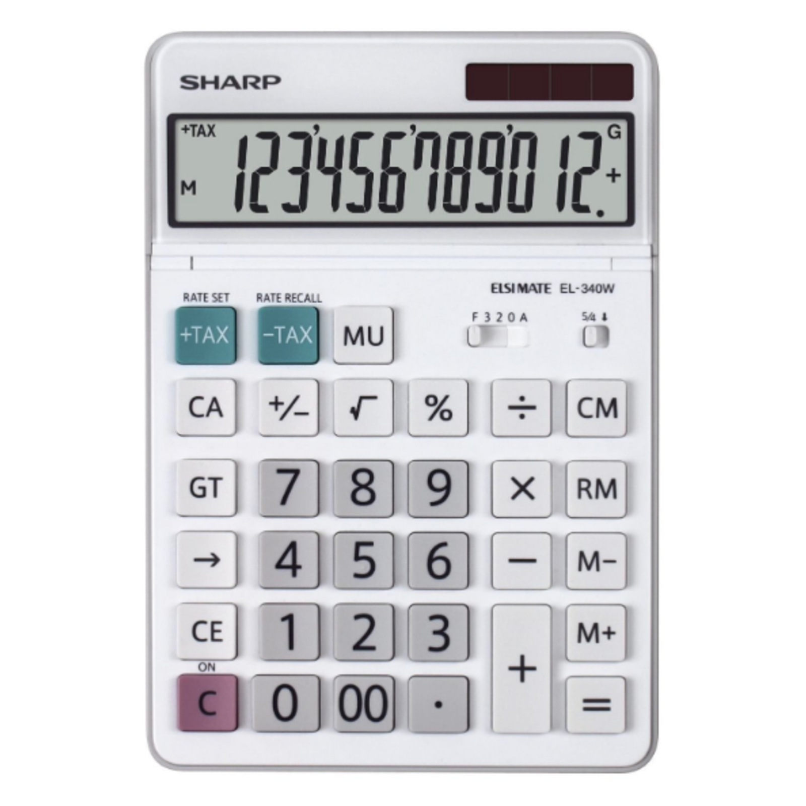 Sharp Desktop Calculator EL-340W White
