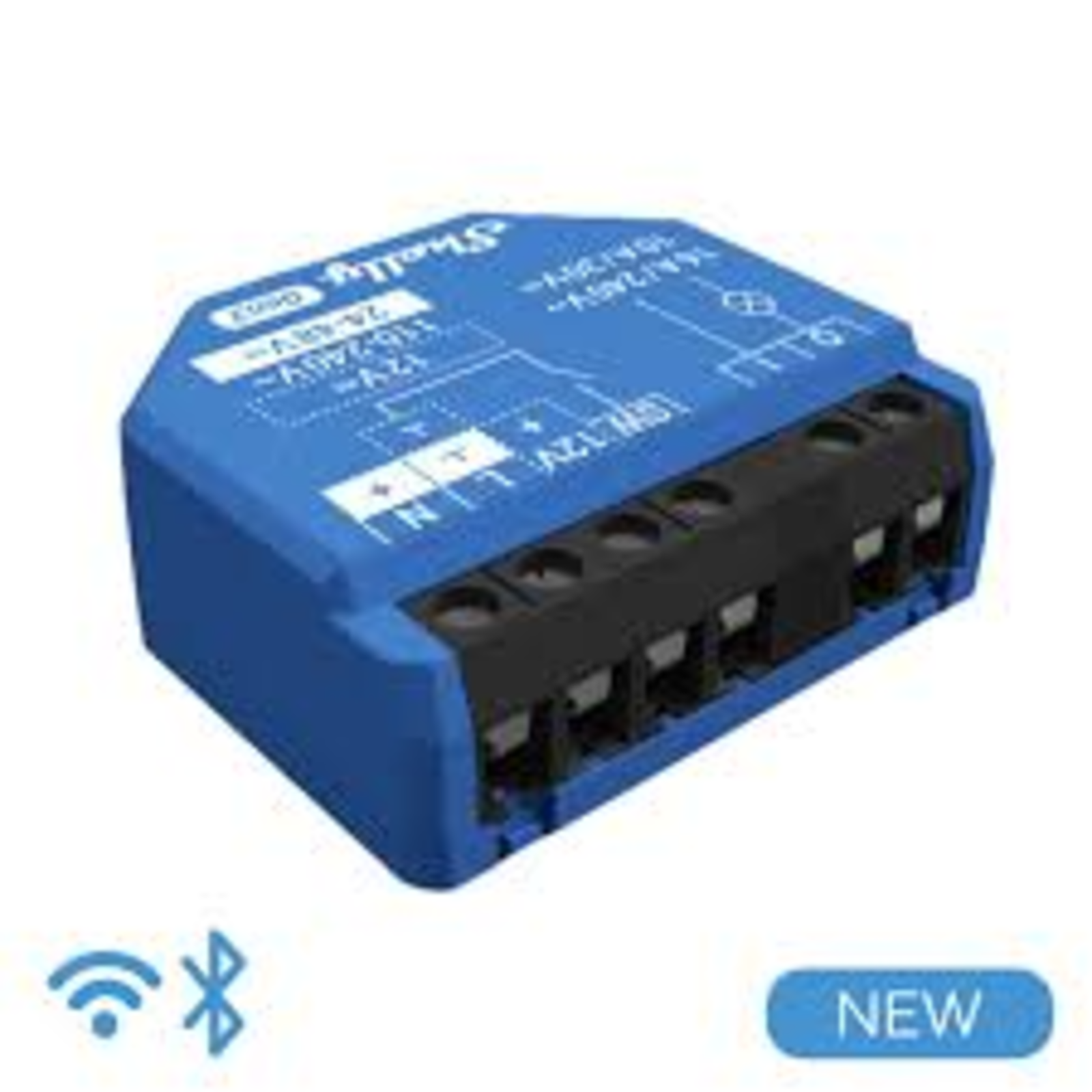 Slighty Flush-mounted 1 Gen3 Relay Max 16A 1 Channel WLAN BT