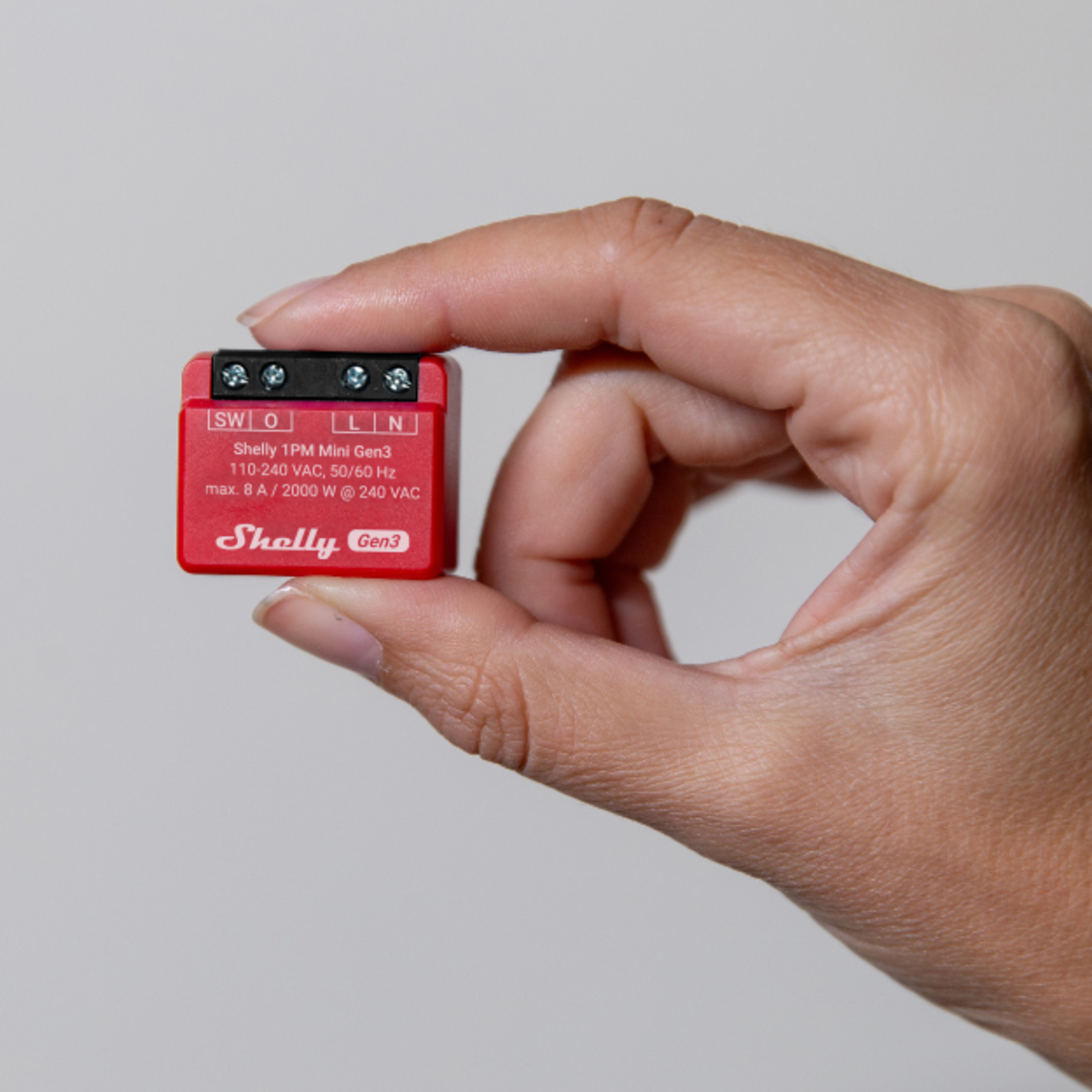 Slighty Flush-mounted 1PM Mini Gen. 3 Relay Max 8A 1 Channel Measuring Function WLAN BT