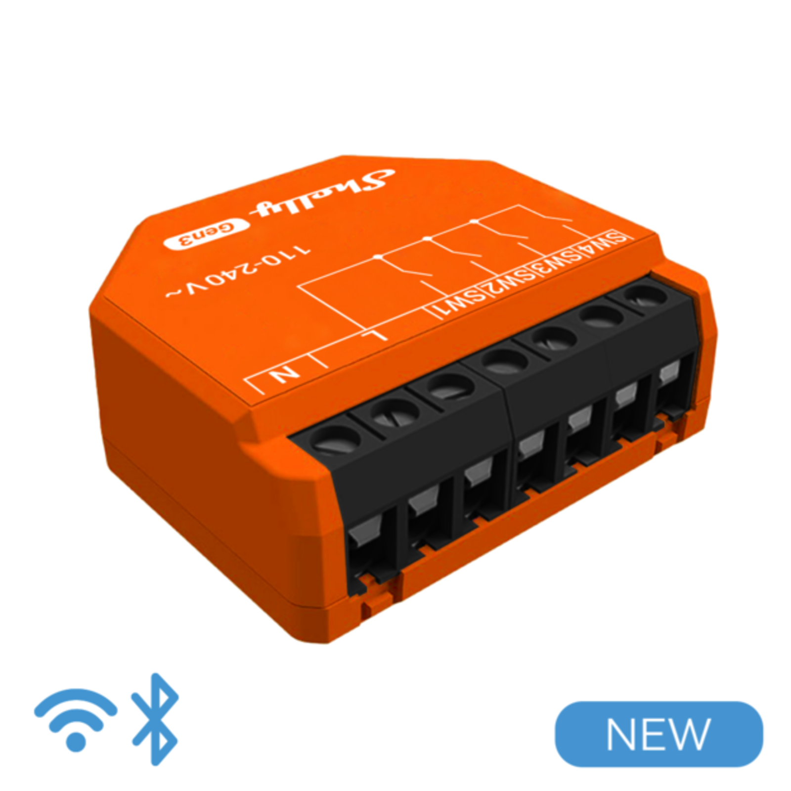 Slighty Flush-mounted I4 Gen3 Scene Activator WLAN BT