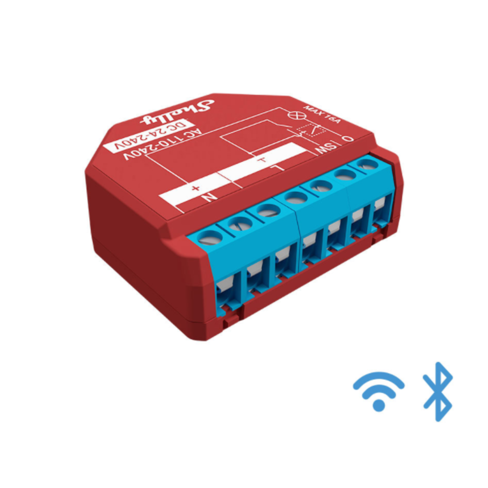 Slighty Plus 1PM Intelligent Switch 1P Wireless 2484 MHz 50 M Red
