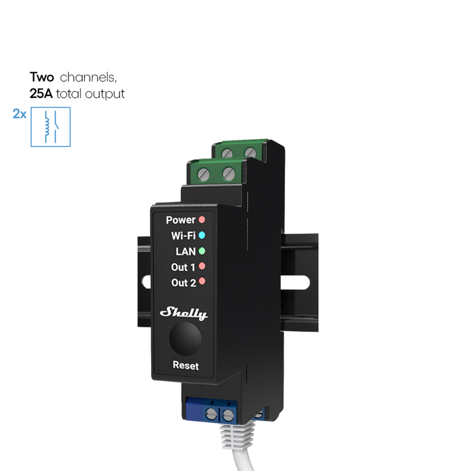 Slighty Pro 2PM Solid State Relay Black 802.11b 802.11g Wi-Fi 4 802.11n 2.483 GHz 30 M 13