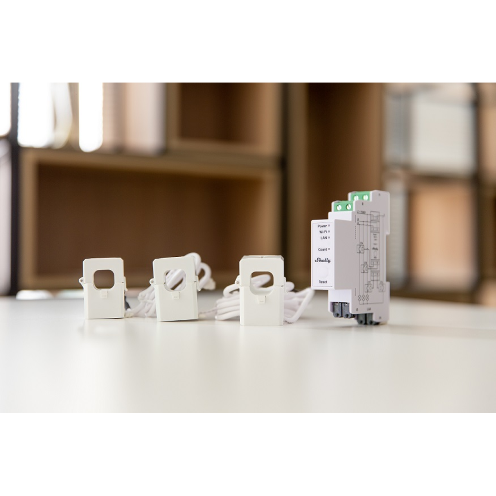 Slighty Pro Pro 3EM Electricity Meter Incl. 3x 120A Terminals DIN Measuring Function WLAN LAN BT