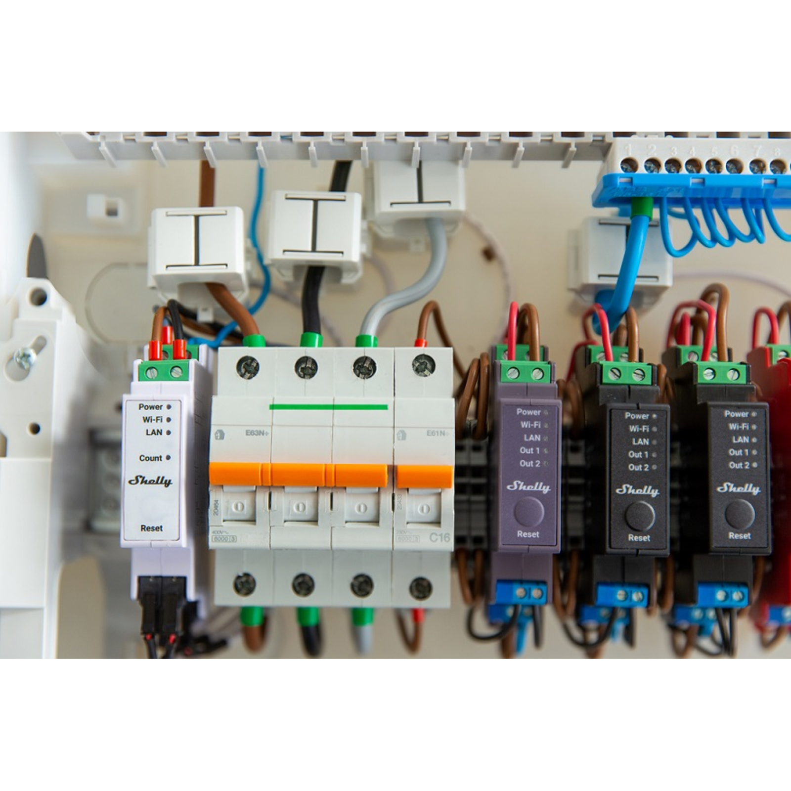 Slighty Pro Pro 3EM Electricity Meter Incl. 3x 120A Terminals DIN Measuring Function WLAN LAN BT