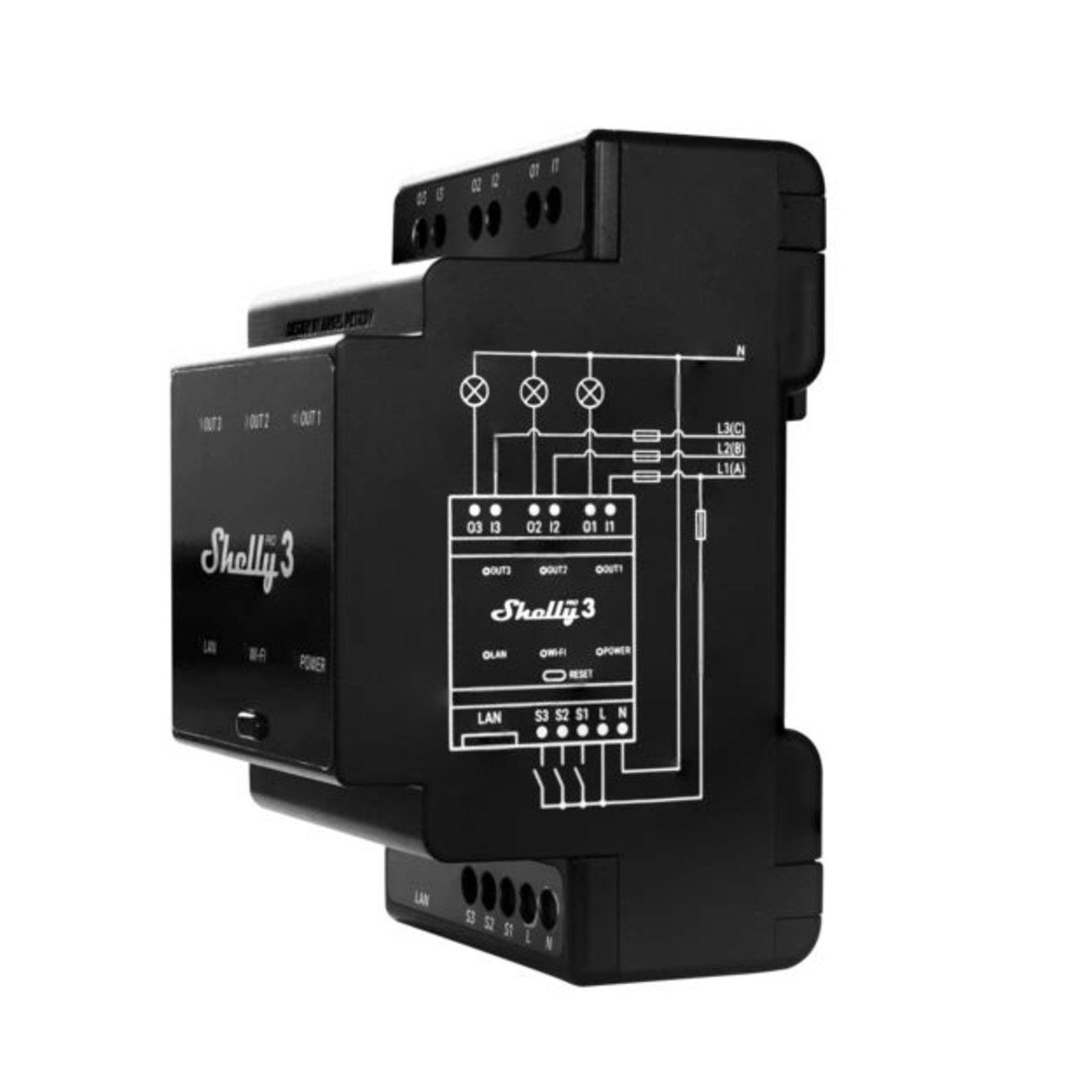 Slighty Pro 3 LAN And WiFi DIN Rail Switch
