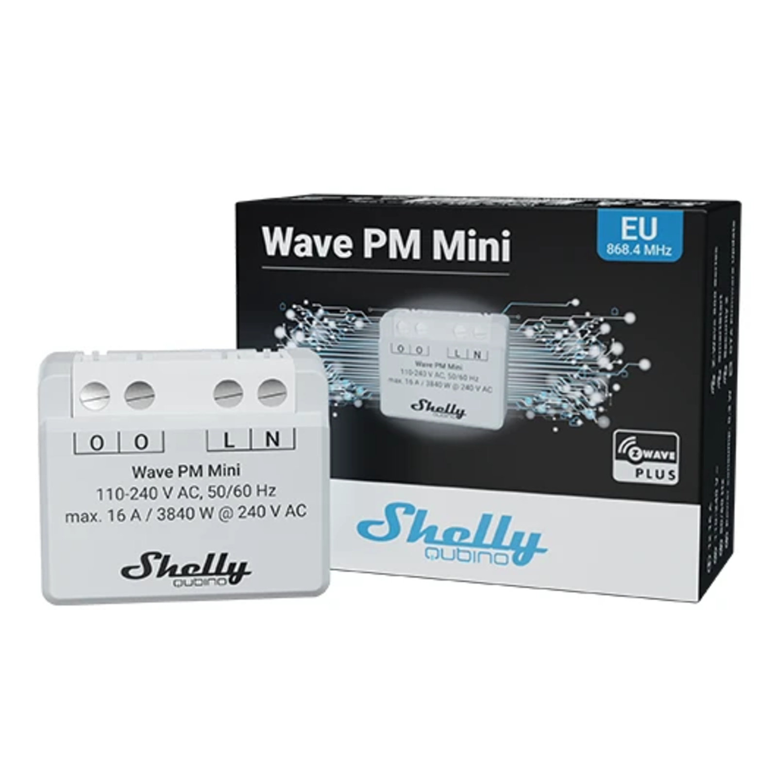 Slighty Flush-mounted InchWave PM Mini Inch Relay Max. A 1 Channel Z-Wave