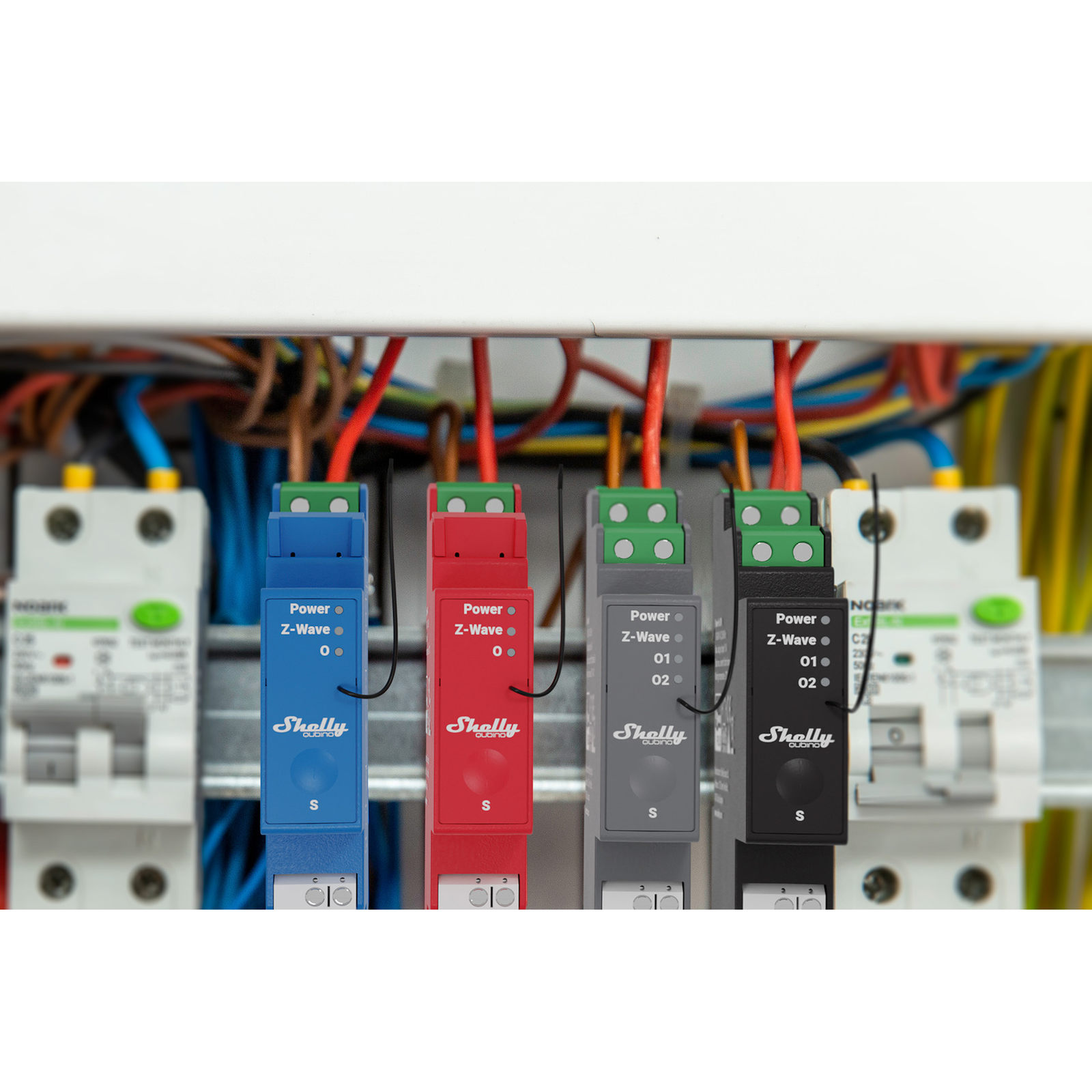 Slighty Top-hat Rail Wave Pro 1 Relay Max. 16A 1 Phase 1x 16A Z-Wave