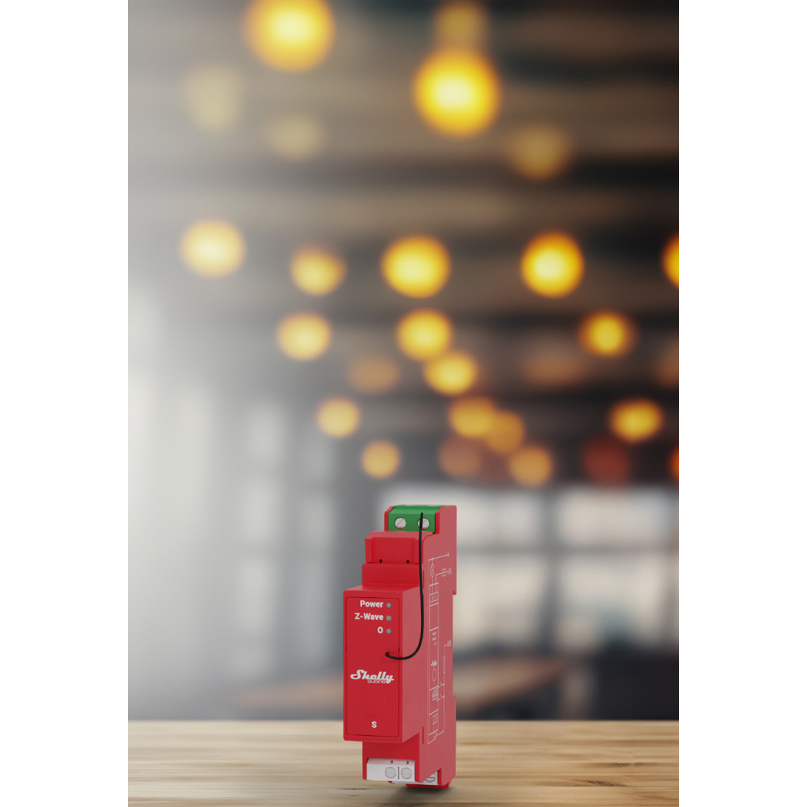 Slighty Top-hat Rail Wave Pro 1PM Relay Max.16 A 1 Phase 1x 16A Measuring Function Z-Wave