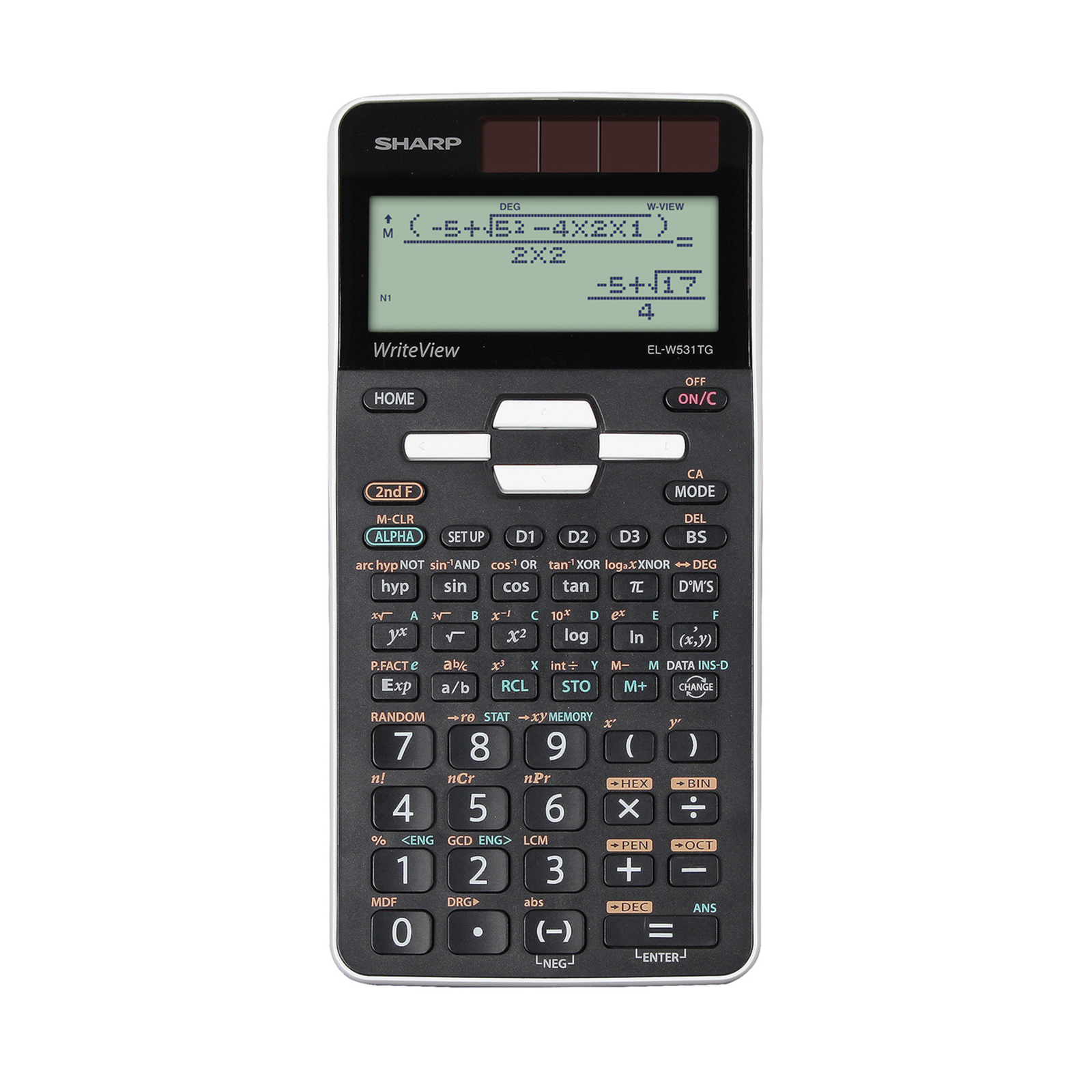 SHARP EL-W531TG Scientific Calculator Black/white