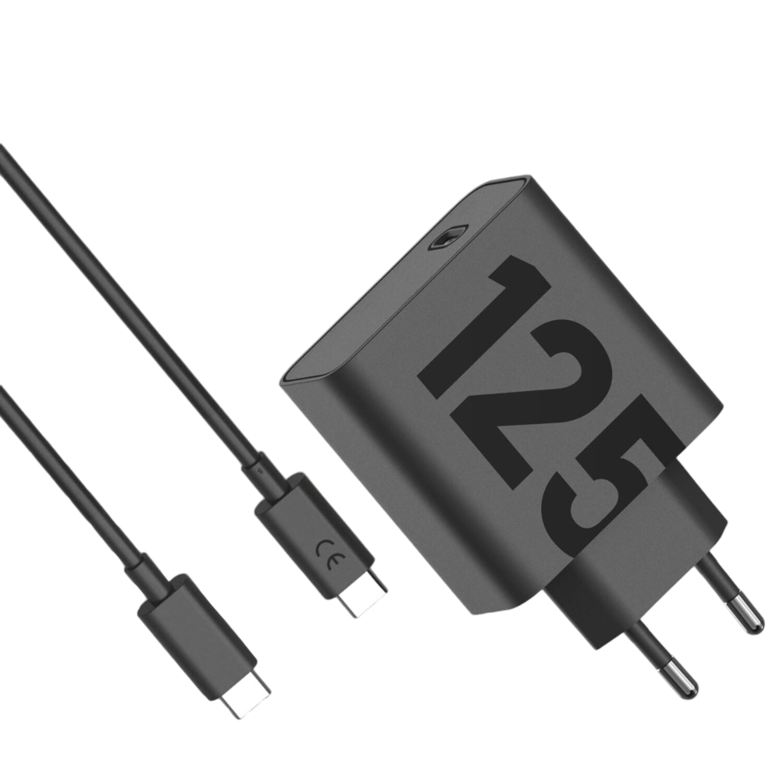 Motorola Solutions Wall Charger TurboPower 125W GaN USB-A W/1m USB-C Black