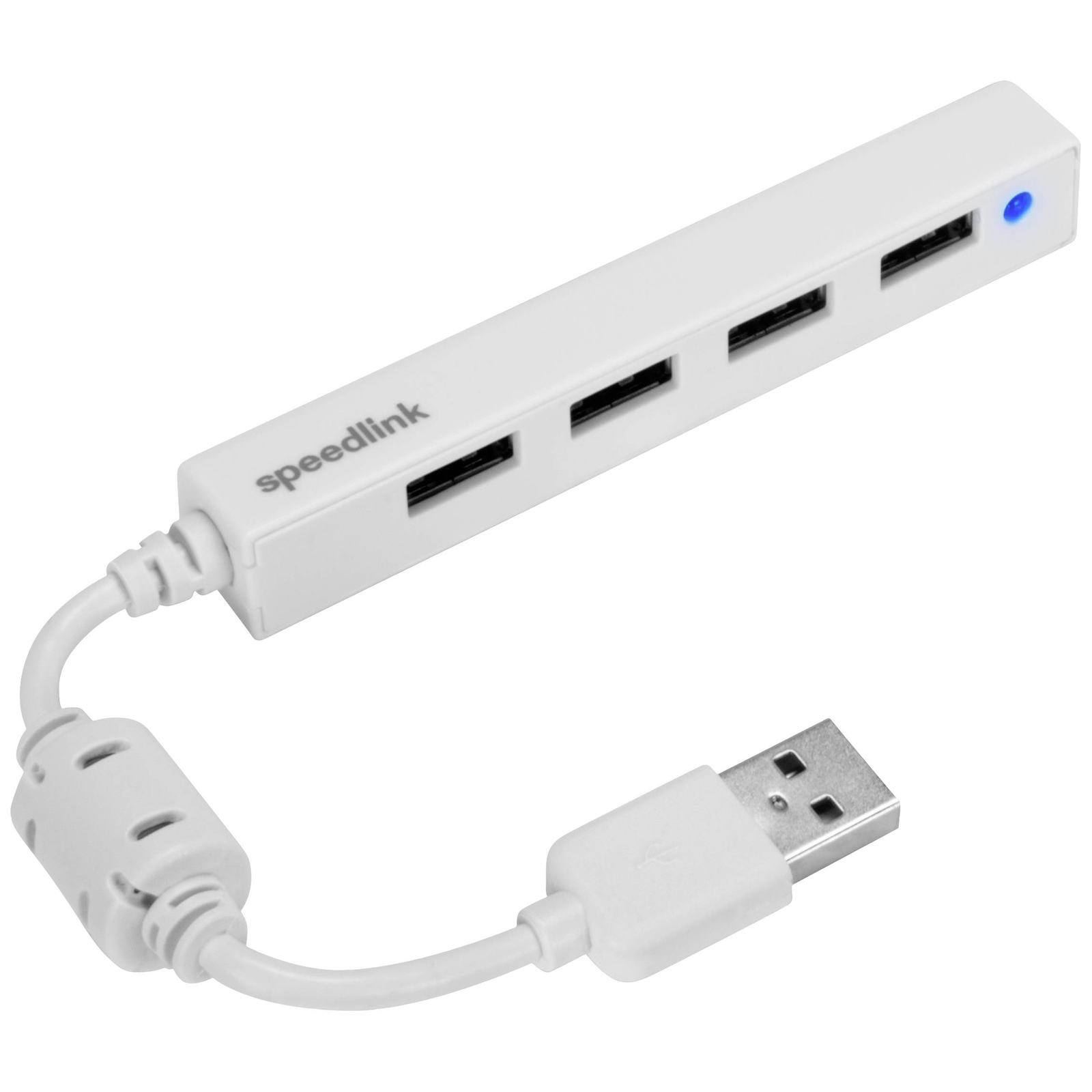 SpeedLink Snappy Slim 4-port USB 2.0 Hub White