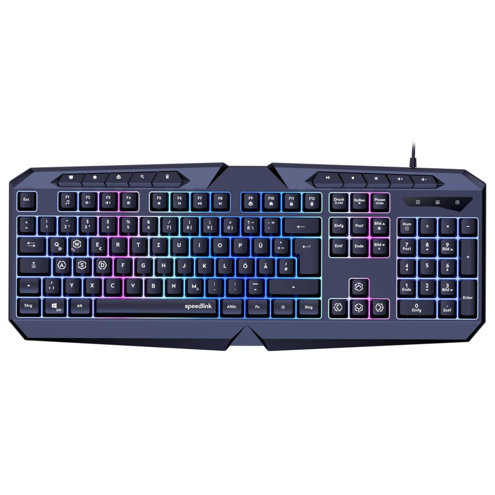 Speedlink LUDICIUM RGB Rainbow Gaming Keyboard Black
