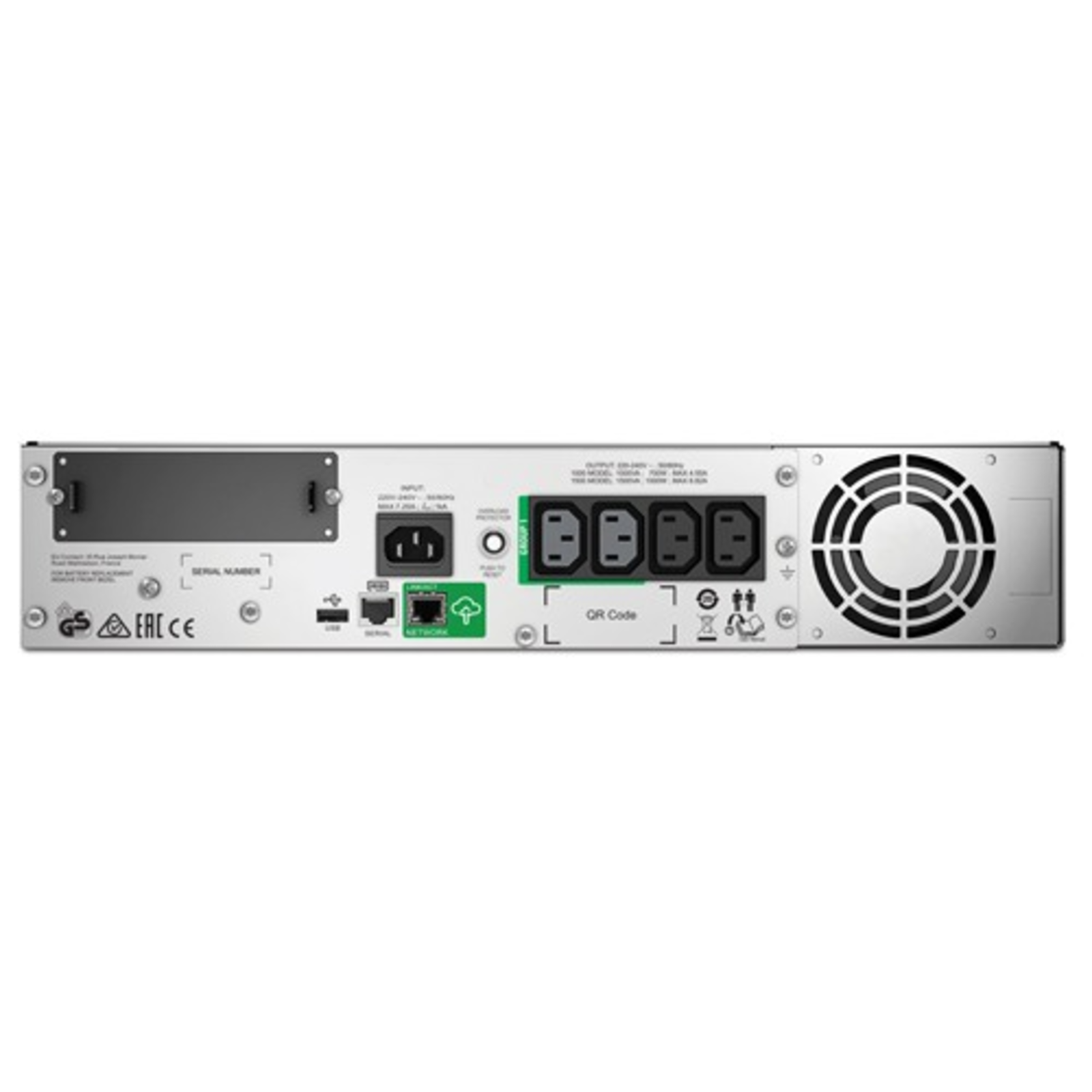 APC UPS SMT1500RMI2UC SMARTUPS 1500VA LCD RM 2U 230V SmartC