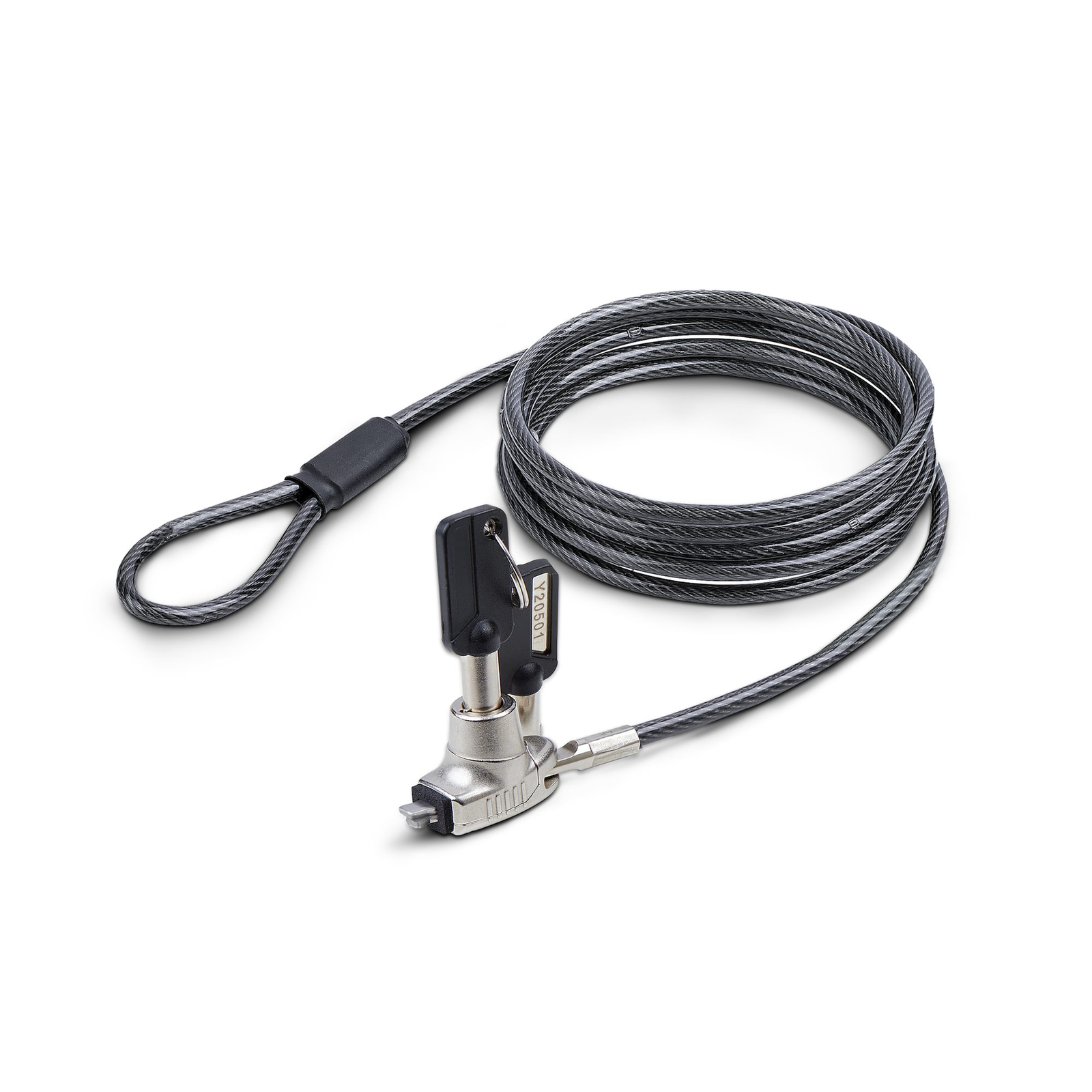 StarTech.com Slim Lock Noble Wedge Slot Compatible 6.6ft Locking Cable