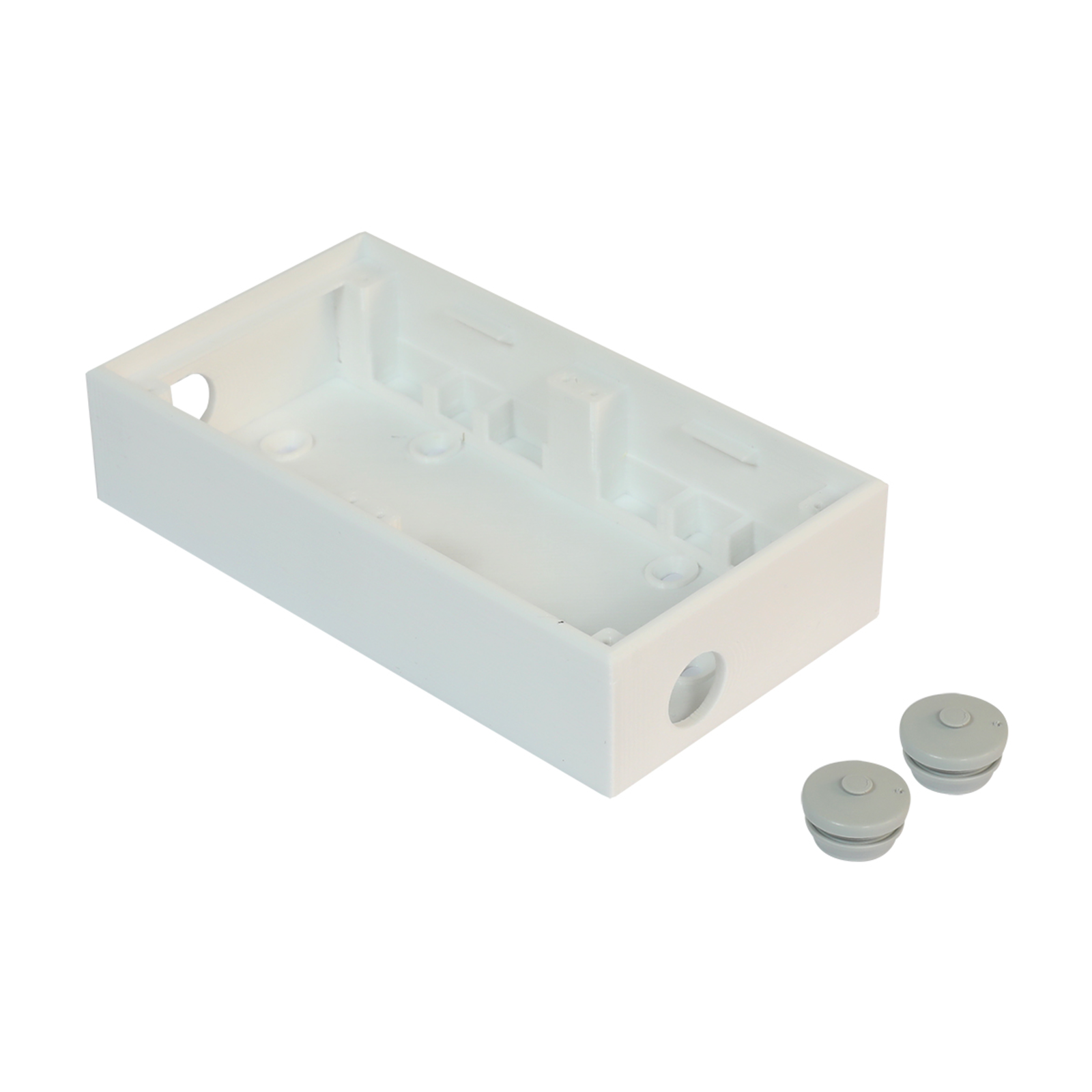 Slighty Surface-mounted Housing Double for Wall Switch 35mm