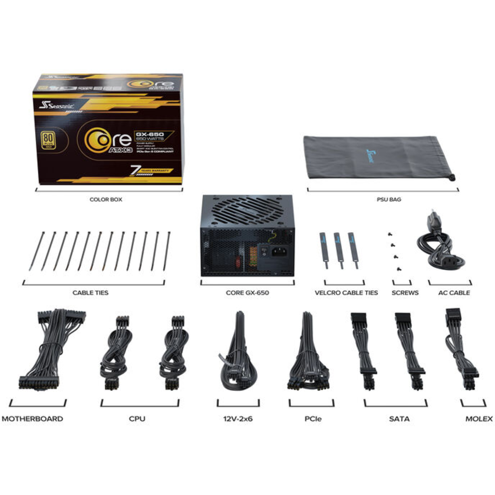Seasonic Core GX-650-V2 650W ATX3.1 Black