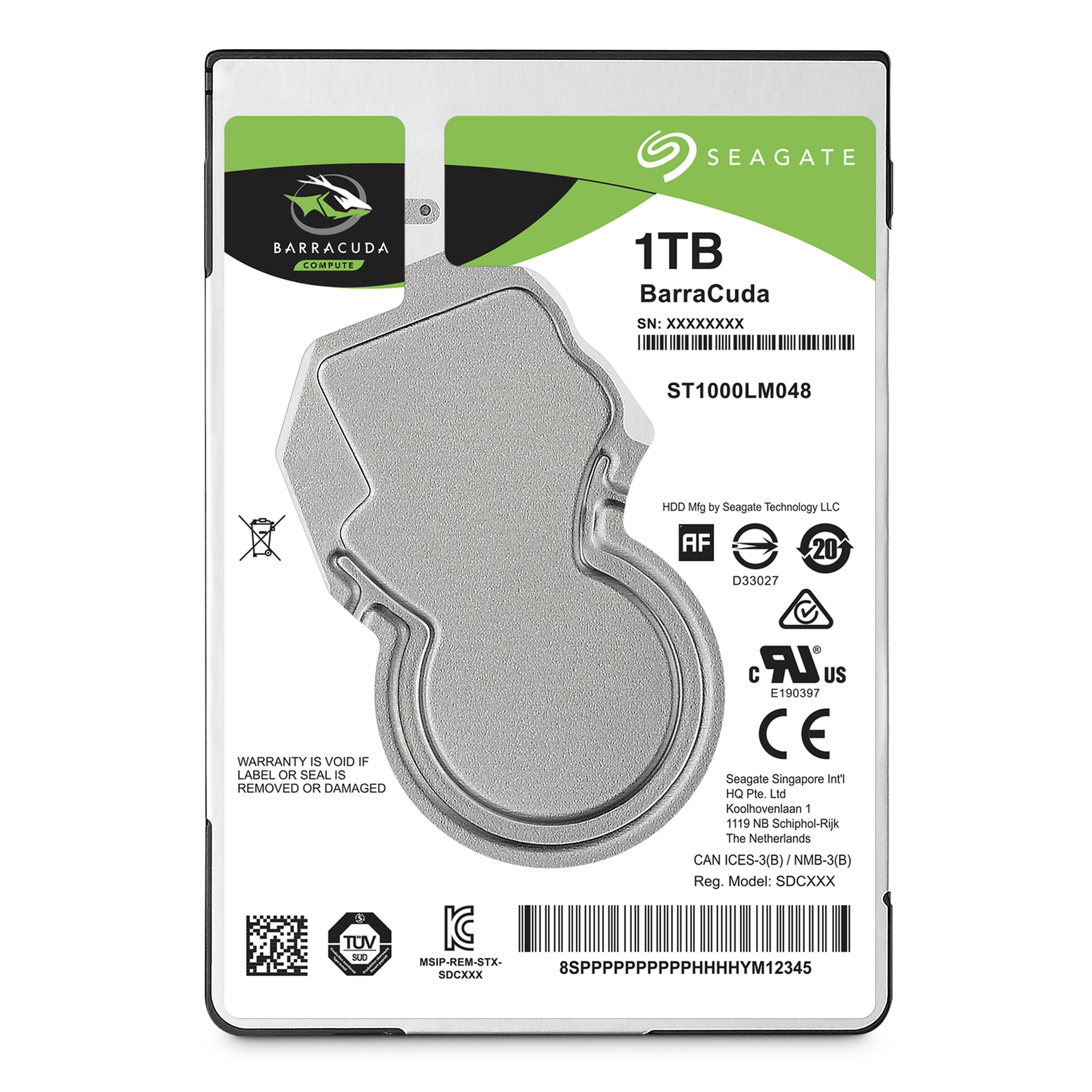 Seagate HDD BarraCuda 1TB 2.5inch 7mm SATA 6Gb/s