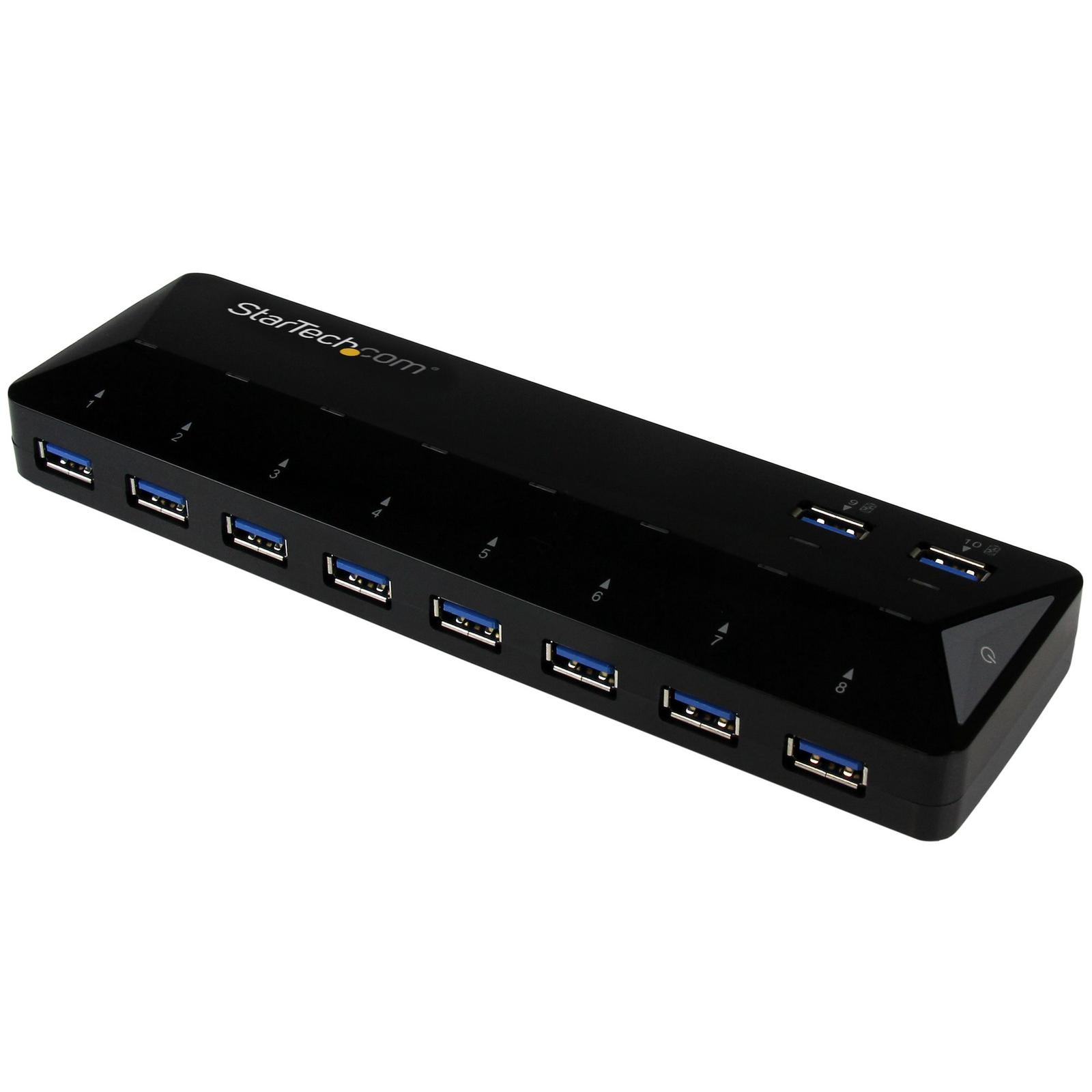 StarTech.com 10 Port USB 3.0 Hub with Charge And Sync Port 5Gbps 2 X 1.5A Ports USB 3.2